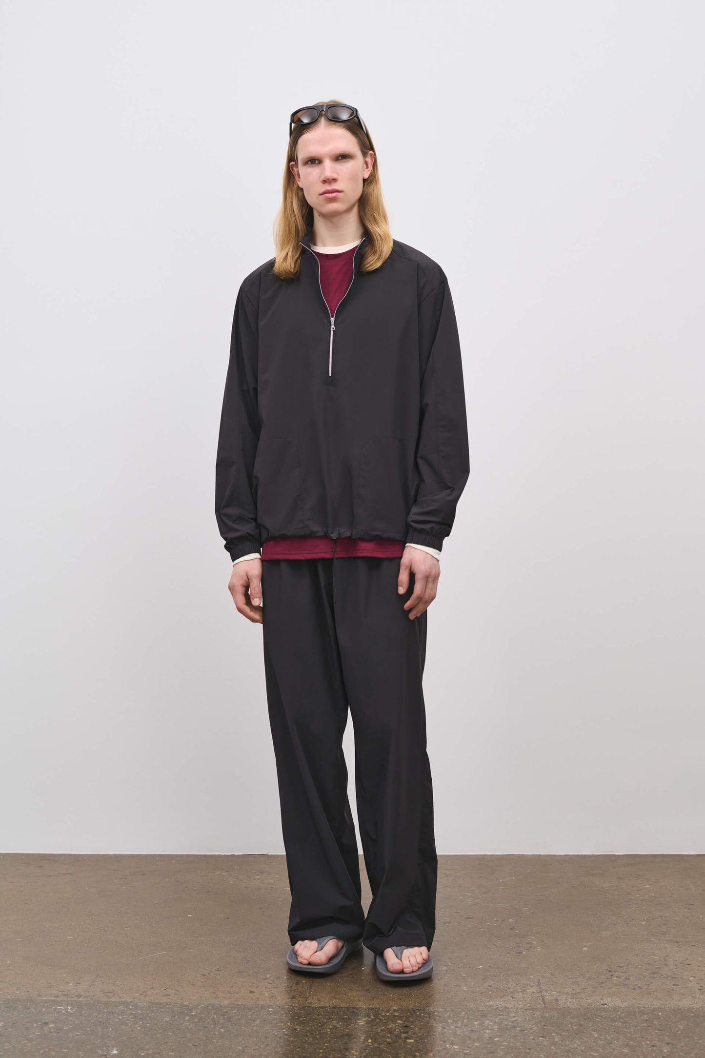 Literary Sport | Anton Half Zip in Black