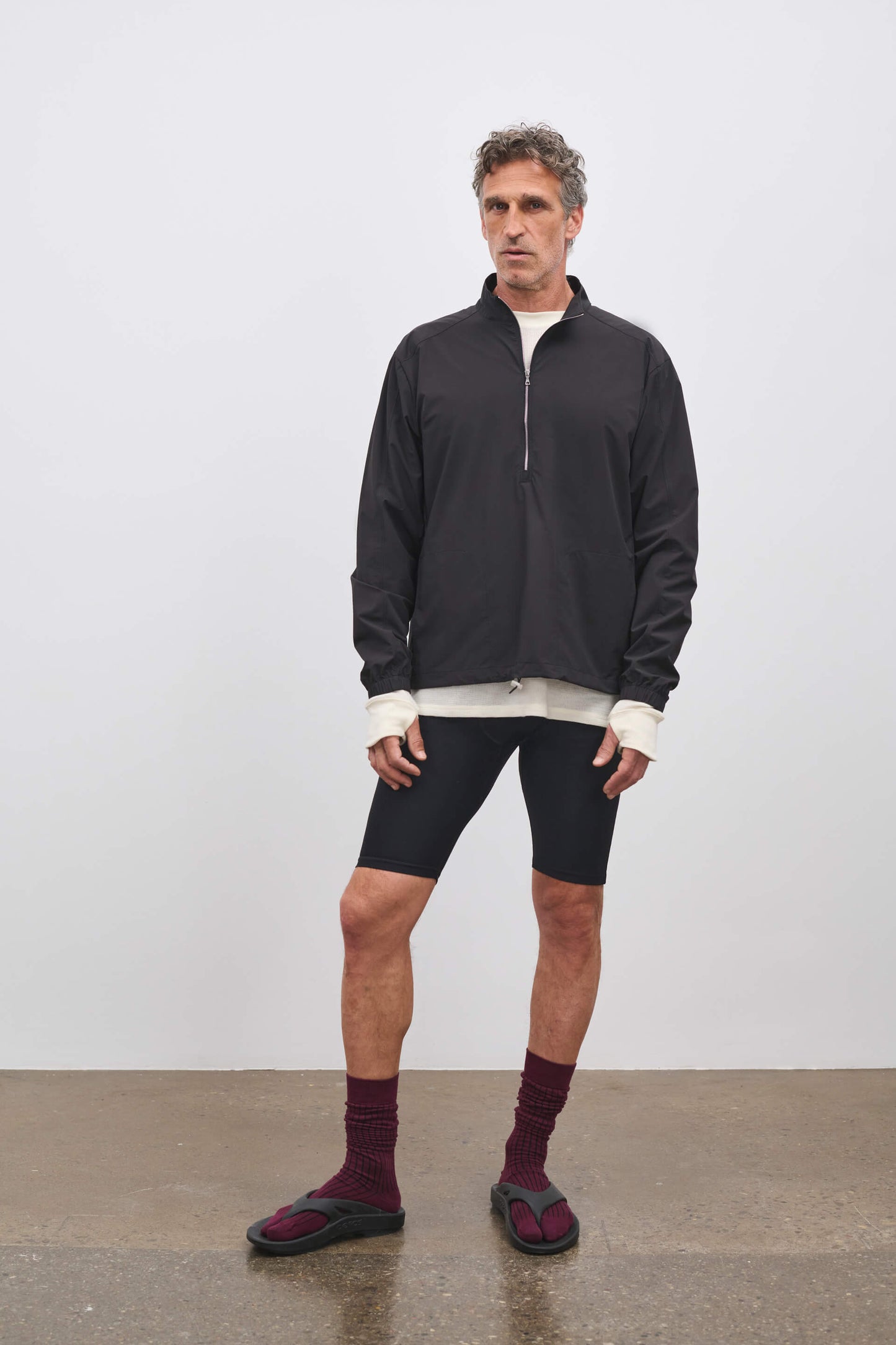 Literary Sport | Anton Half Zip in Black