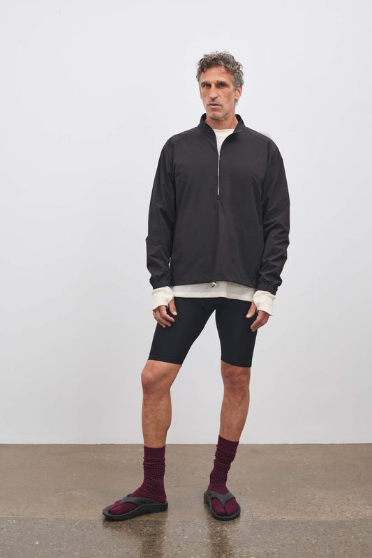 Literary Sport | Anton Half Zip in Black