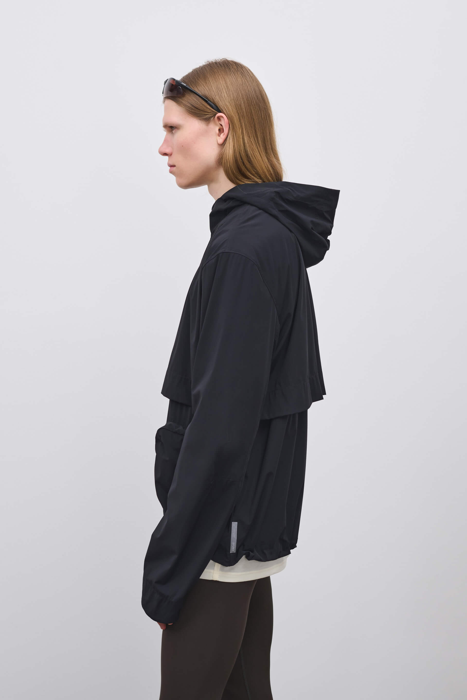 Literary Sport - Ashbery Mens Packable Running Jacket - Black - Side
