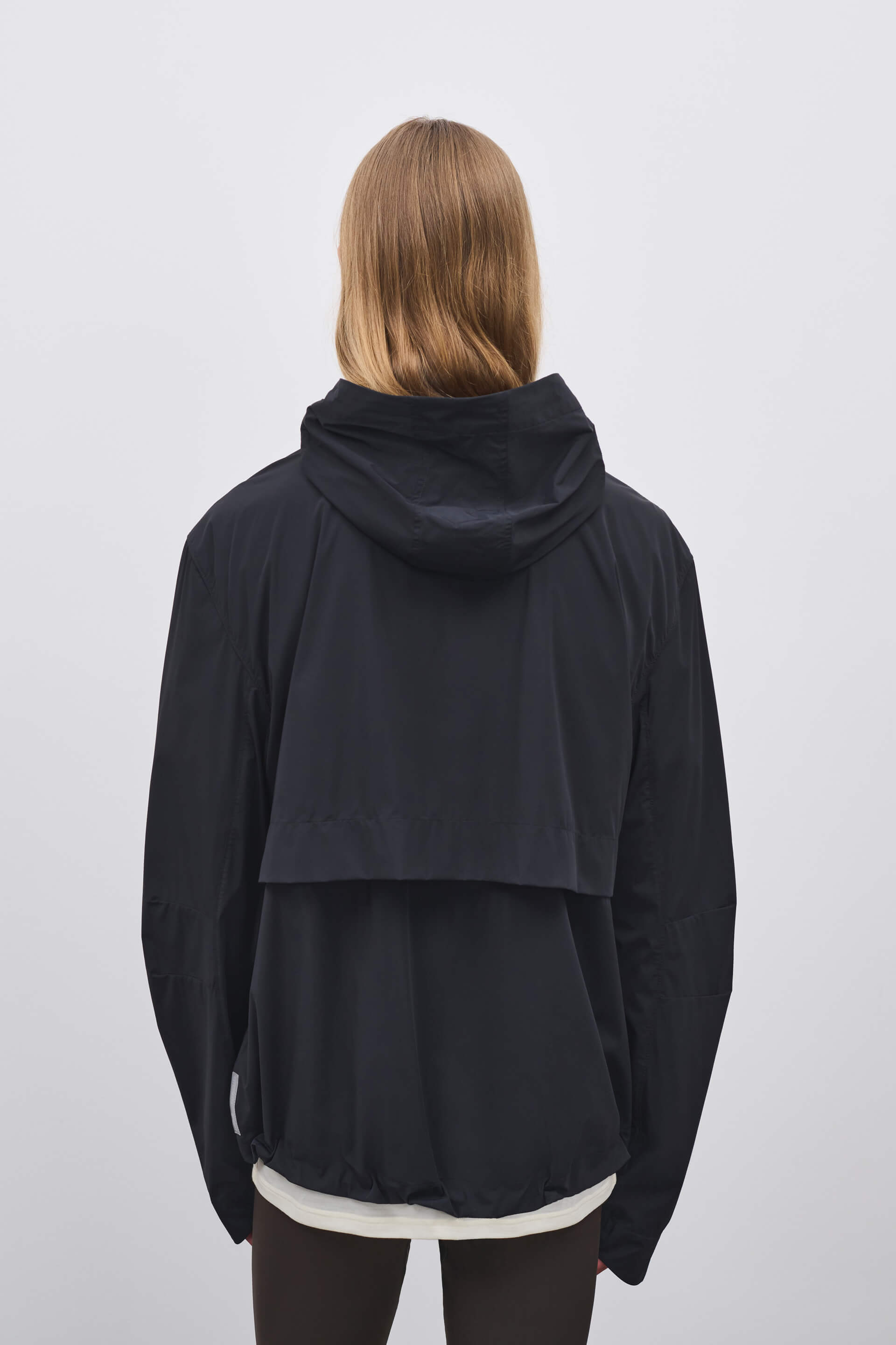 Literary Sport - Ashbery Mens Packable Running Jacket - Black - Back