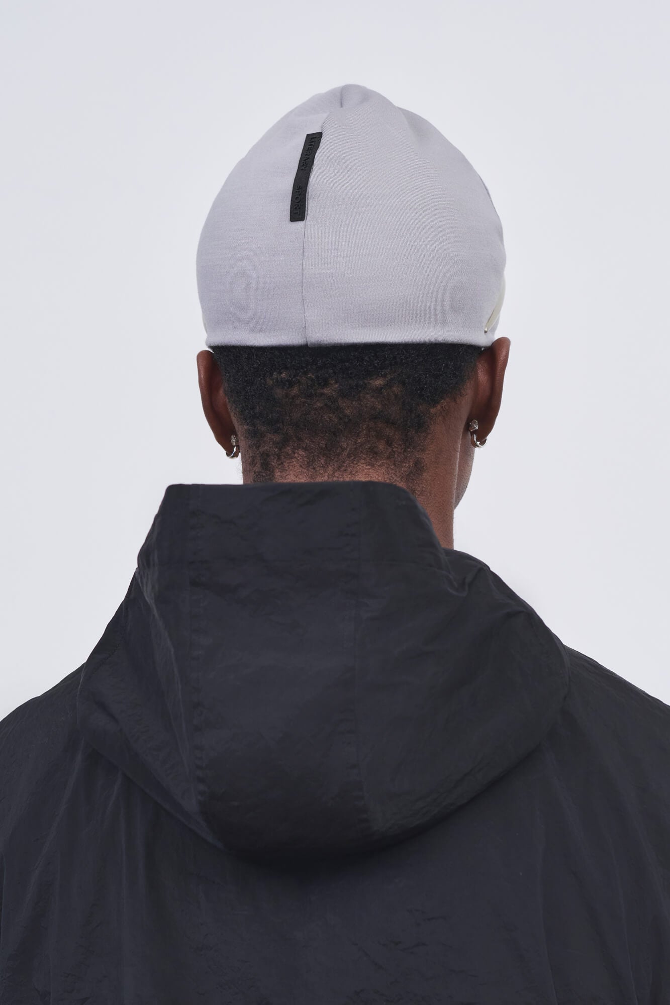 Literary Sport - Ashbery Mens Packable Running Jacket in Crinkle Nylon - Black