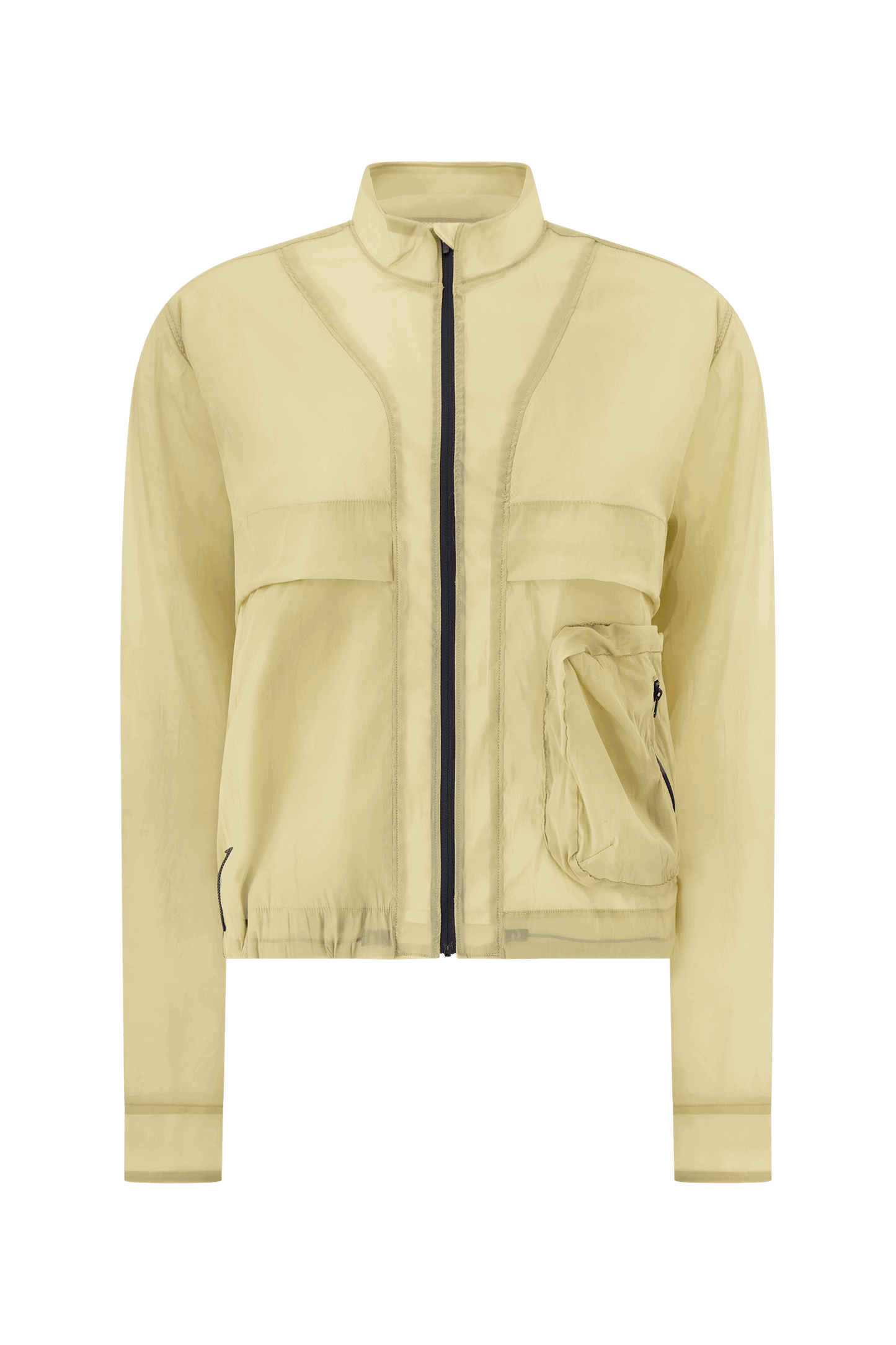 Literary Sport - Womens Celeste Packable Running Jacket with Strand Collar - Tan