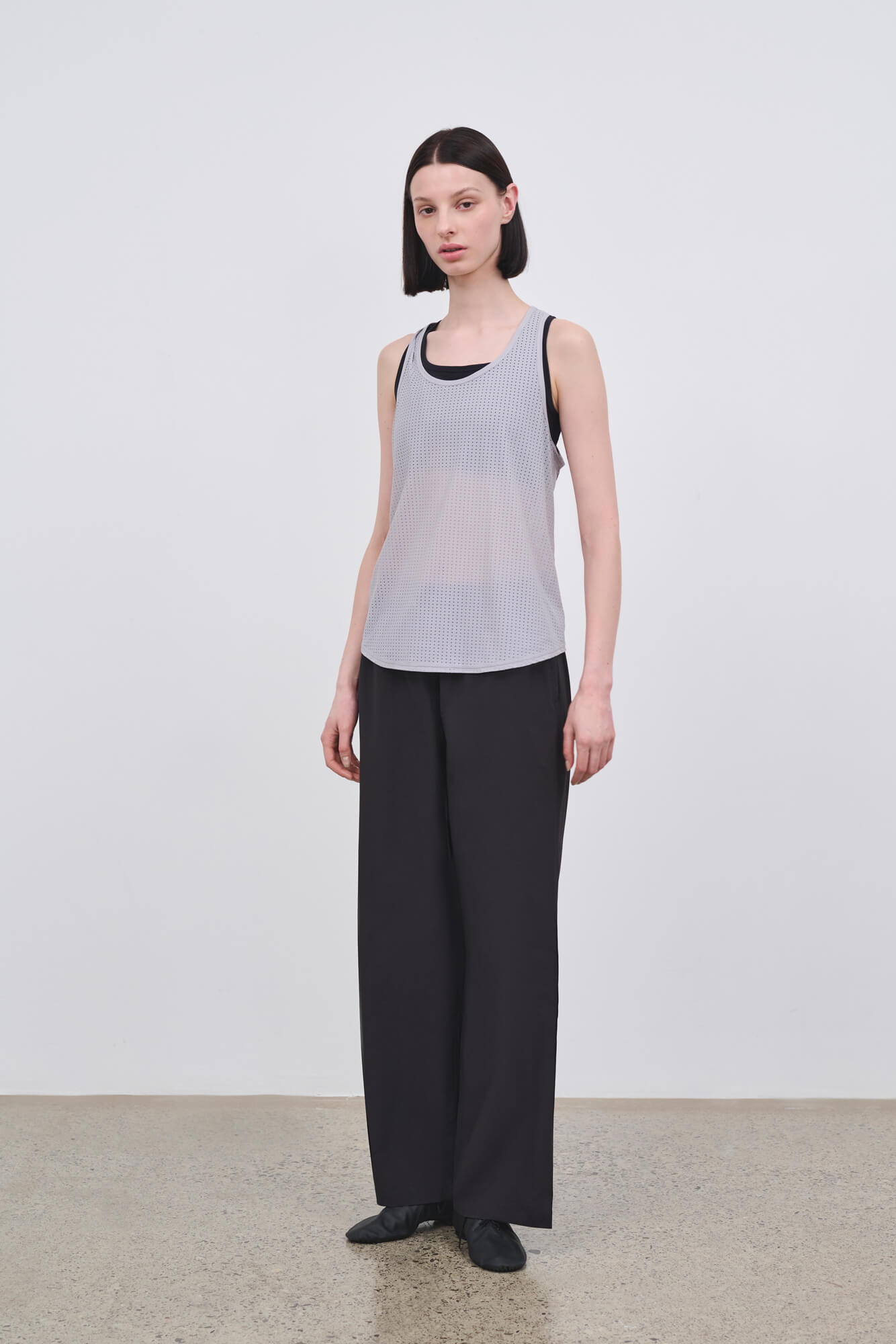 Literary Sport | Leni Womens Run Tank - Steel Grey