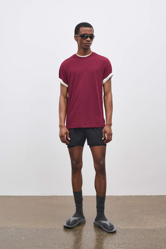 Literary Sport | Mens Myles Run Short with Liner in Black