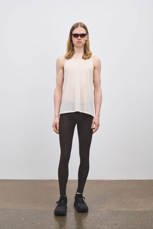 Literary Sport | Mens Mare Full Length Running Tights in Ash