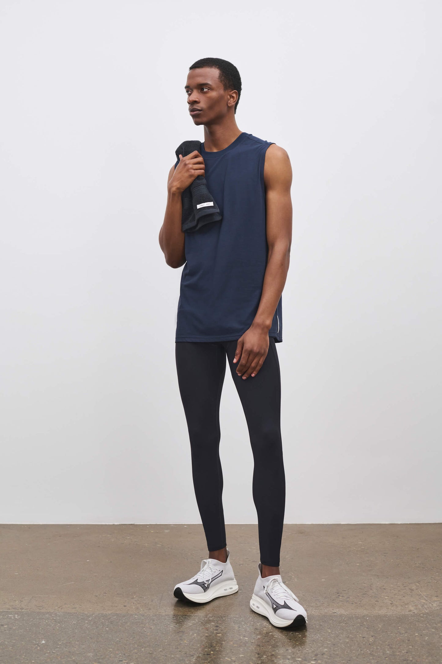 Literary Sport | Mens Mare Full Length Running Tights in Black