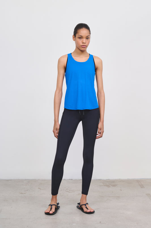 Literary Sport | Women's Full-Length Insulated Running Leggings & Tights - Ursula Cargo Tight in Black