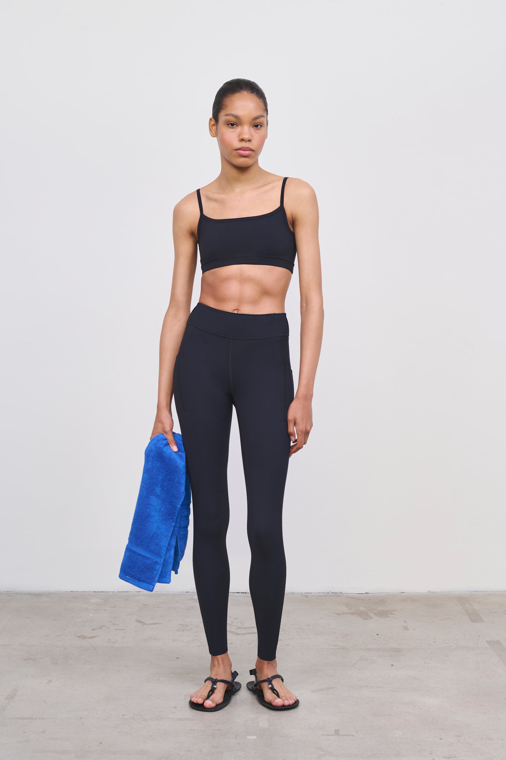 Literary Sport | Emma Womens Full Length Running Tight - Black