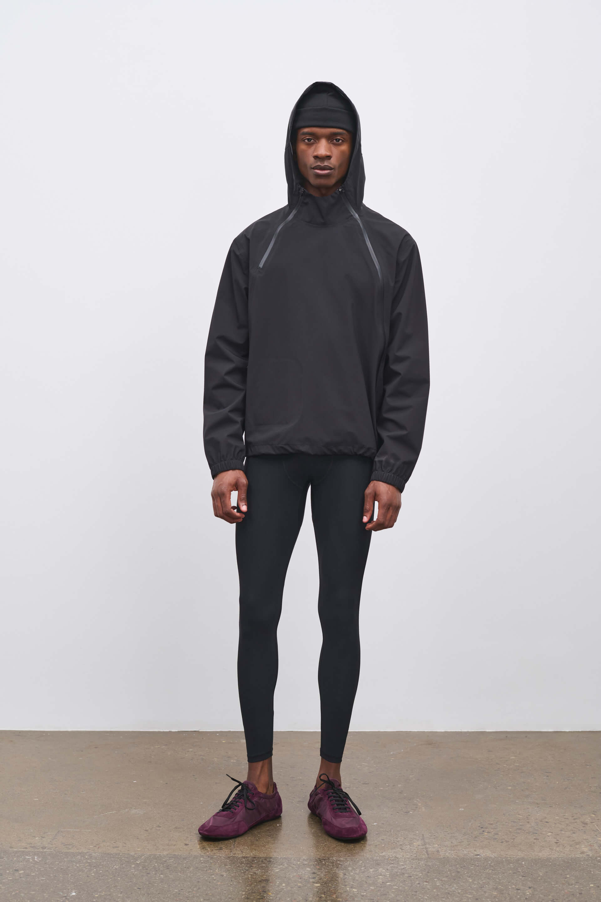 Literary Sport | Mens Emerson Waterproof Running Jacket in Black