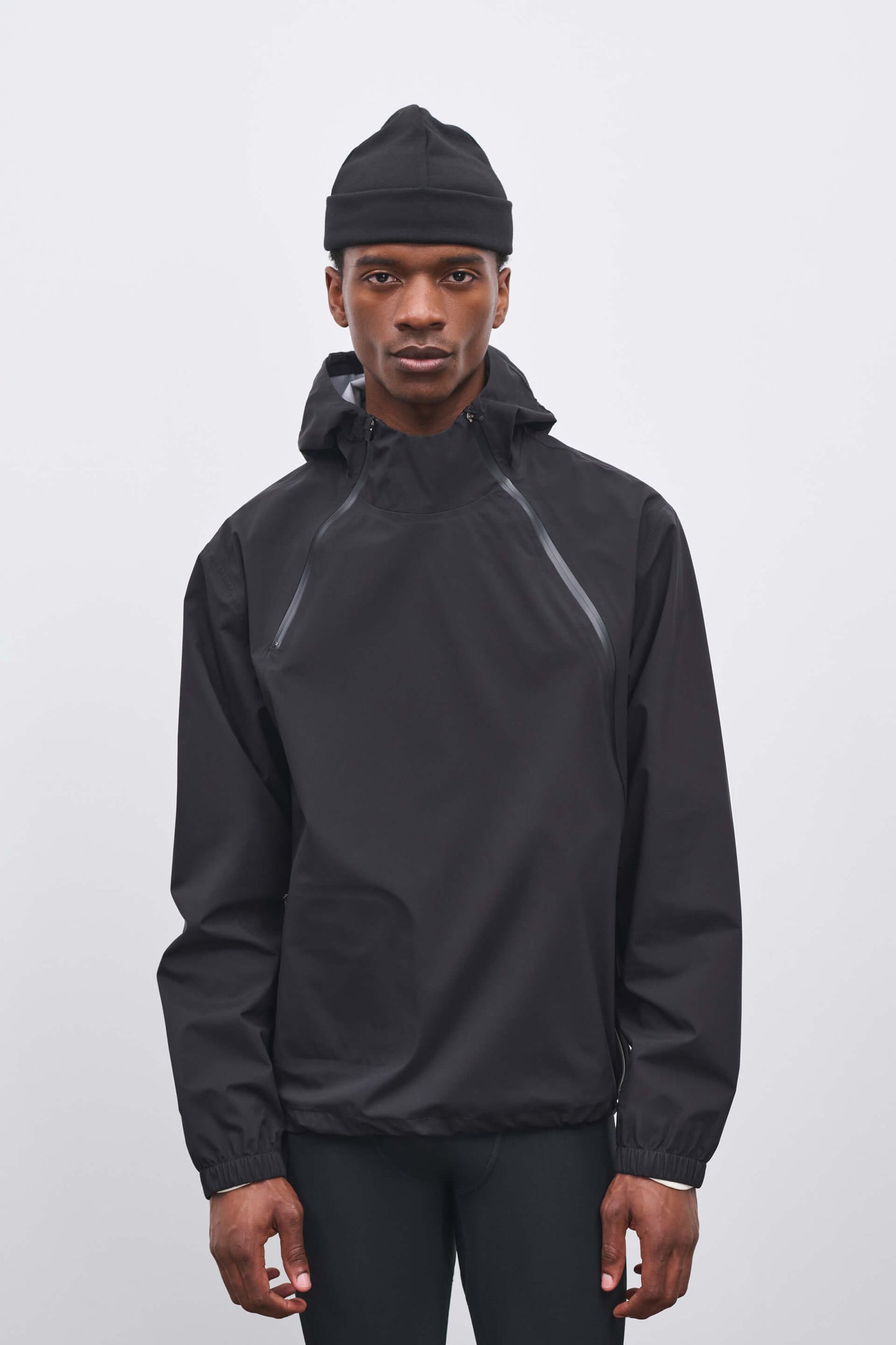 Literary Sport | Mens Emerson Waterproof Running Jacket in Black