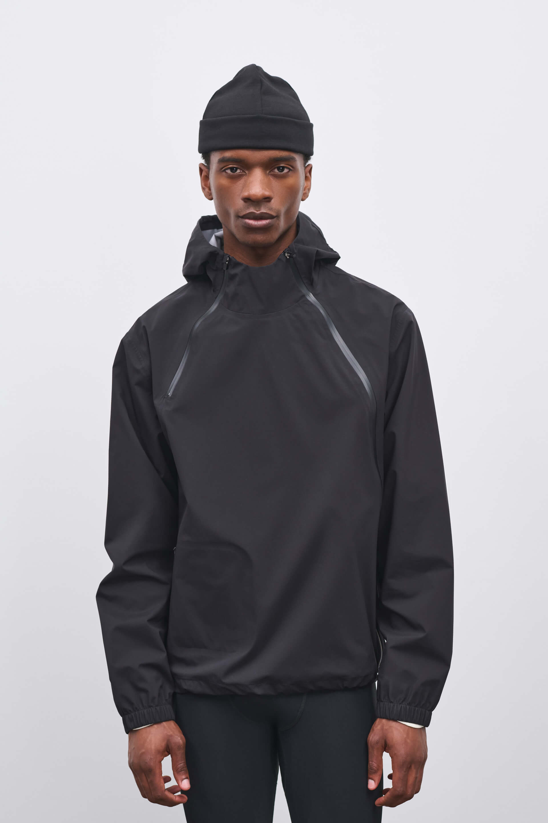 Literary Sport | Mens Emerson Waterproof Running Jacket in Black