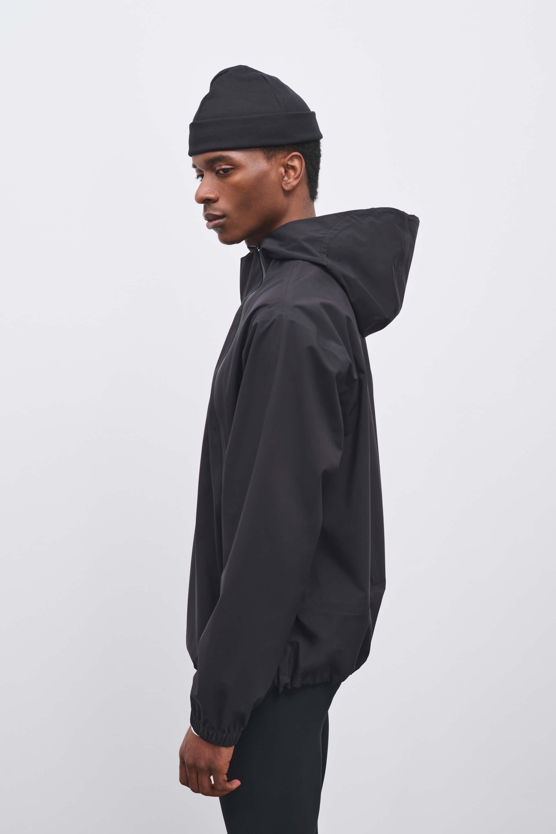 Literary Sport | Mens Emerson Waterproof Running Jacket in Black