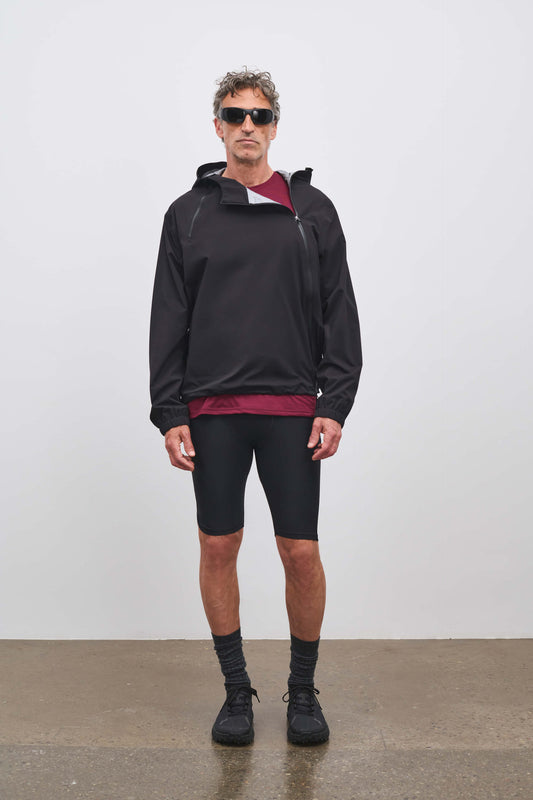 Literary Sport | Mens Emerson Waterproof Running Jacket in Black