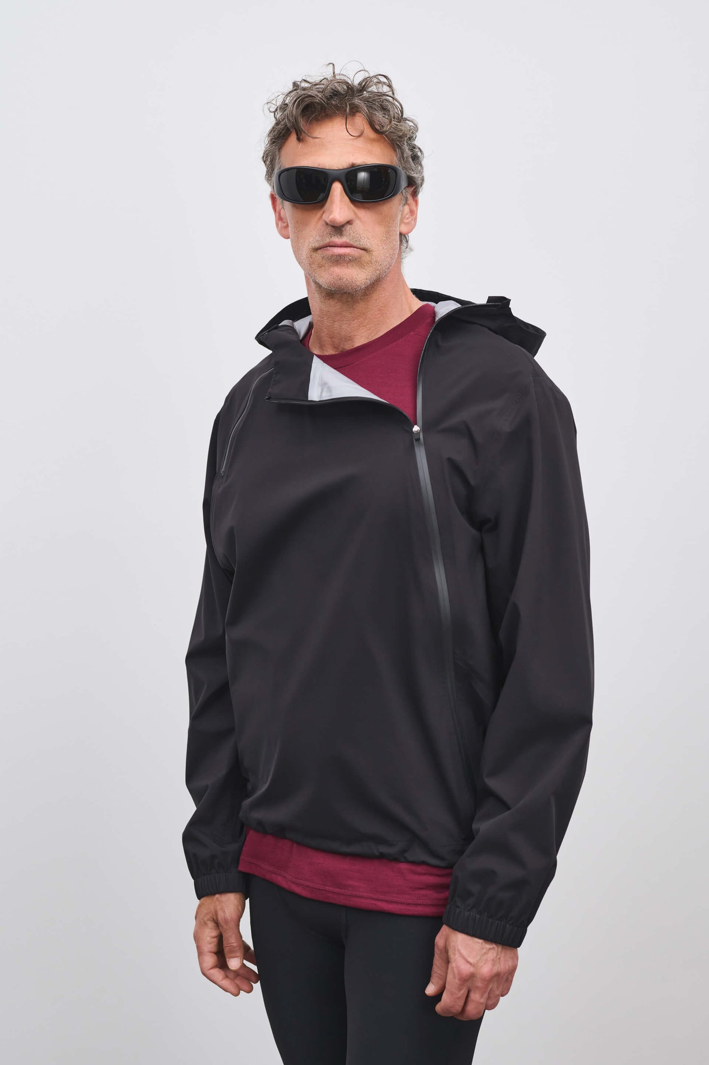 Literary Sport | Mens Emerson Waterproof Running Jacket in Black