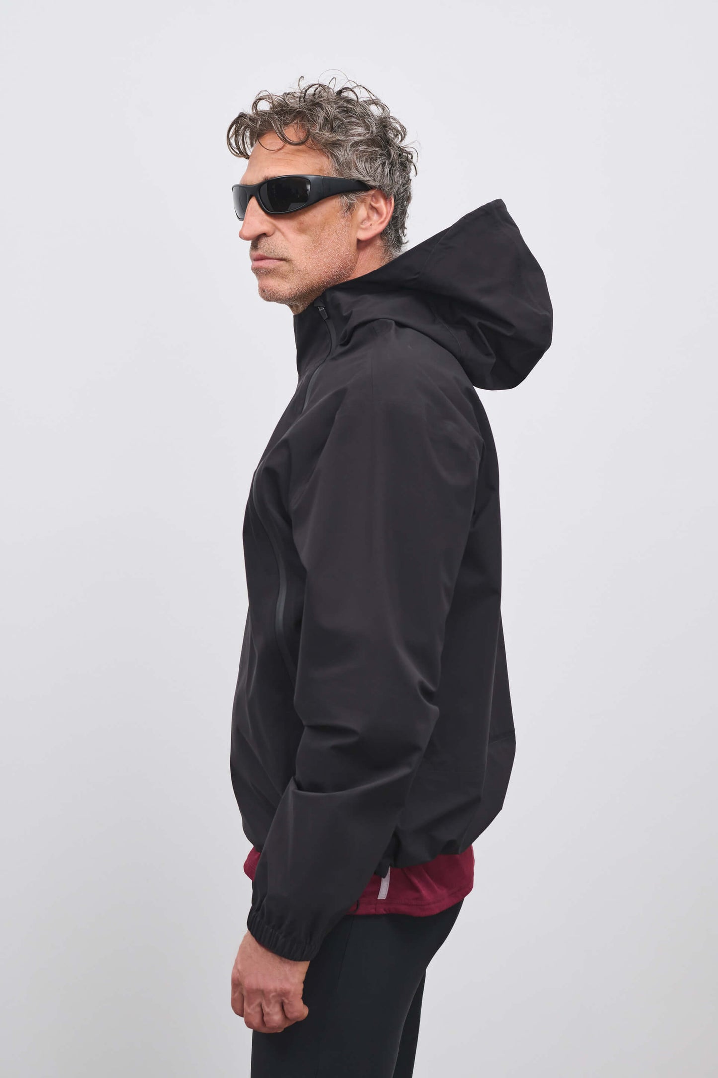 Literary Sport | Mens Emerson Waterproof Running Jacket in Black