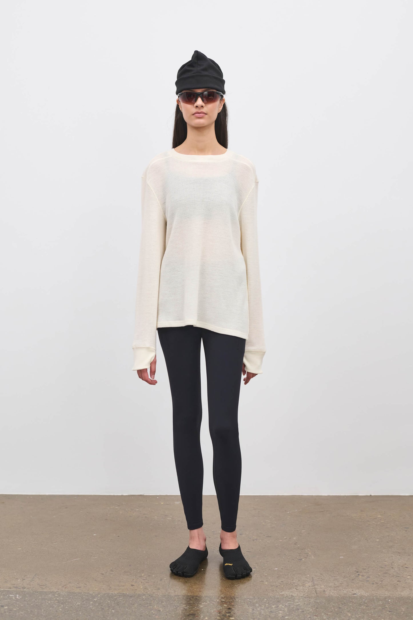 Literary Sport - Marcel Womens Merino Wool Long Sleeve T-Shirt - Bone