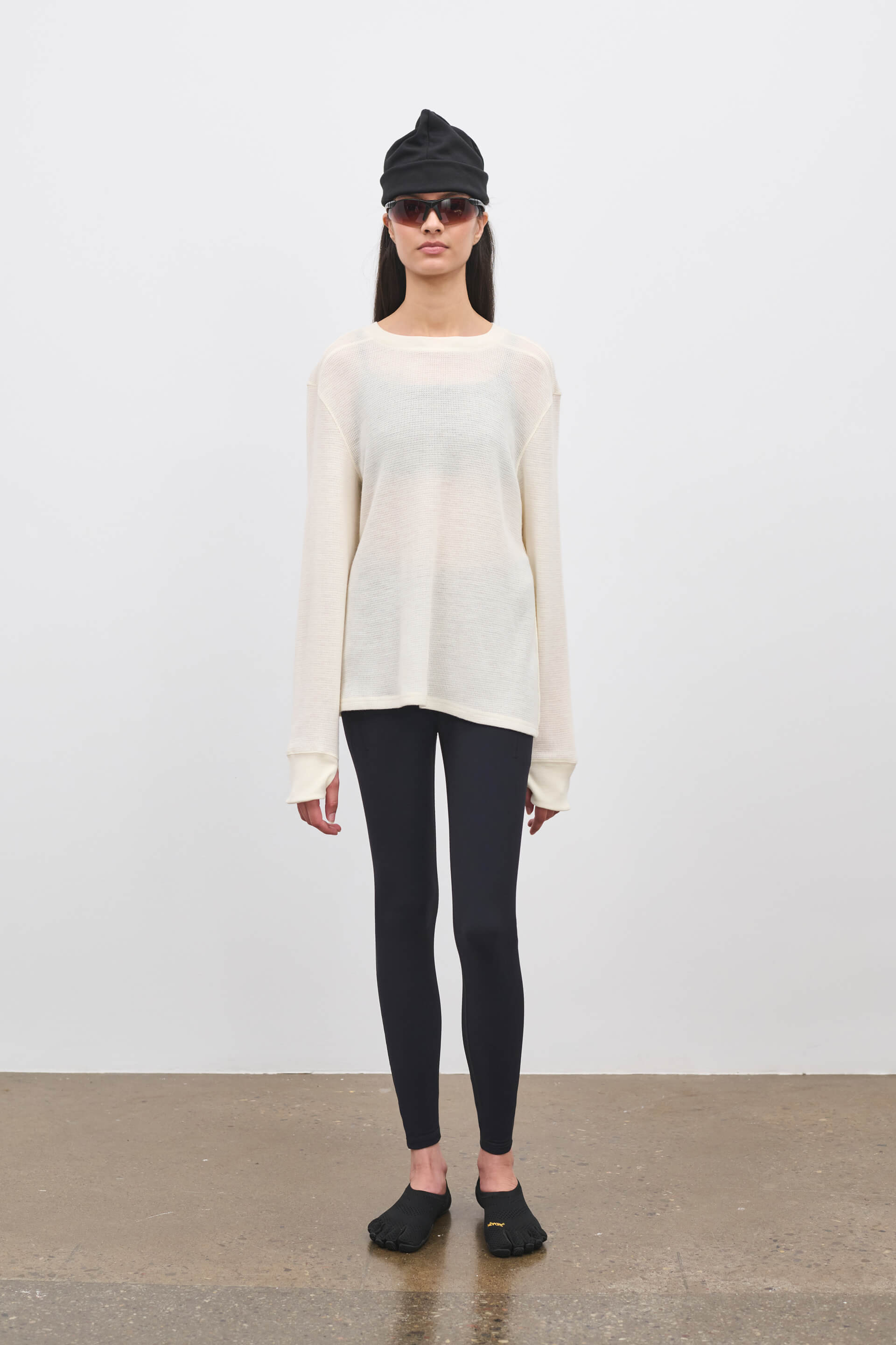 Literary Sport - Marcel Womens Merino Wool Long Sleeve T-Shirt - Bone