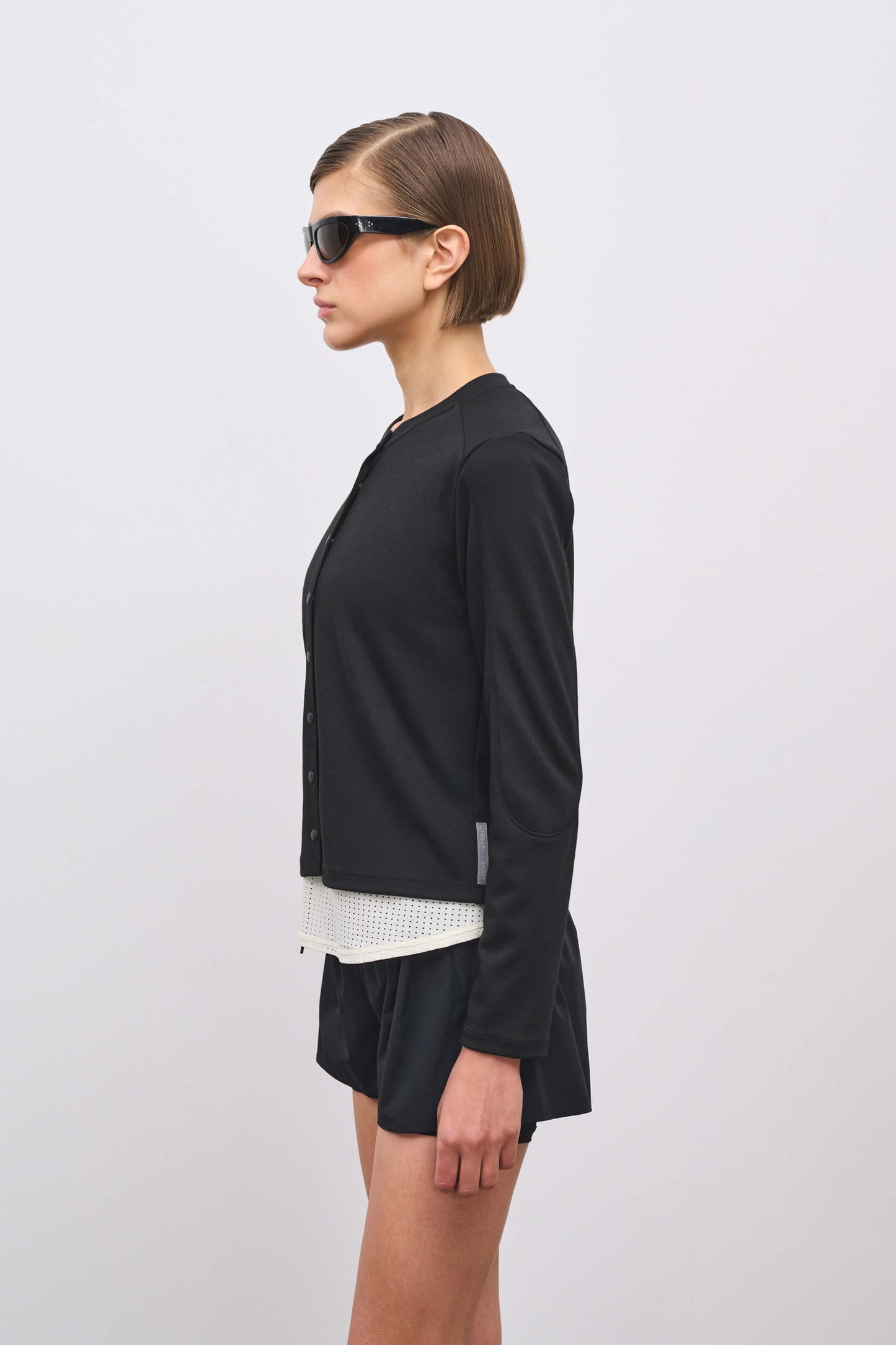 Literary Sport | Womens Fanny Performance Cardigan in Black