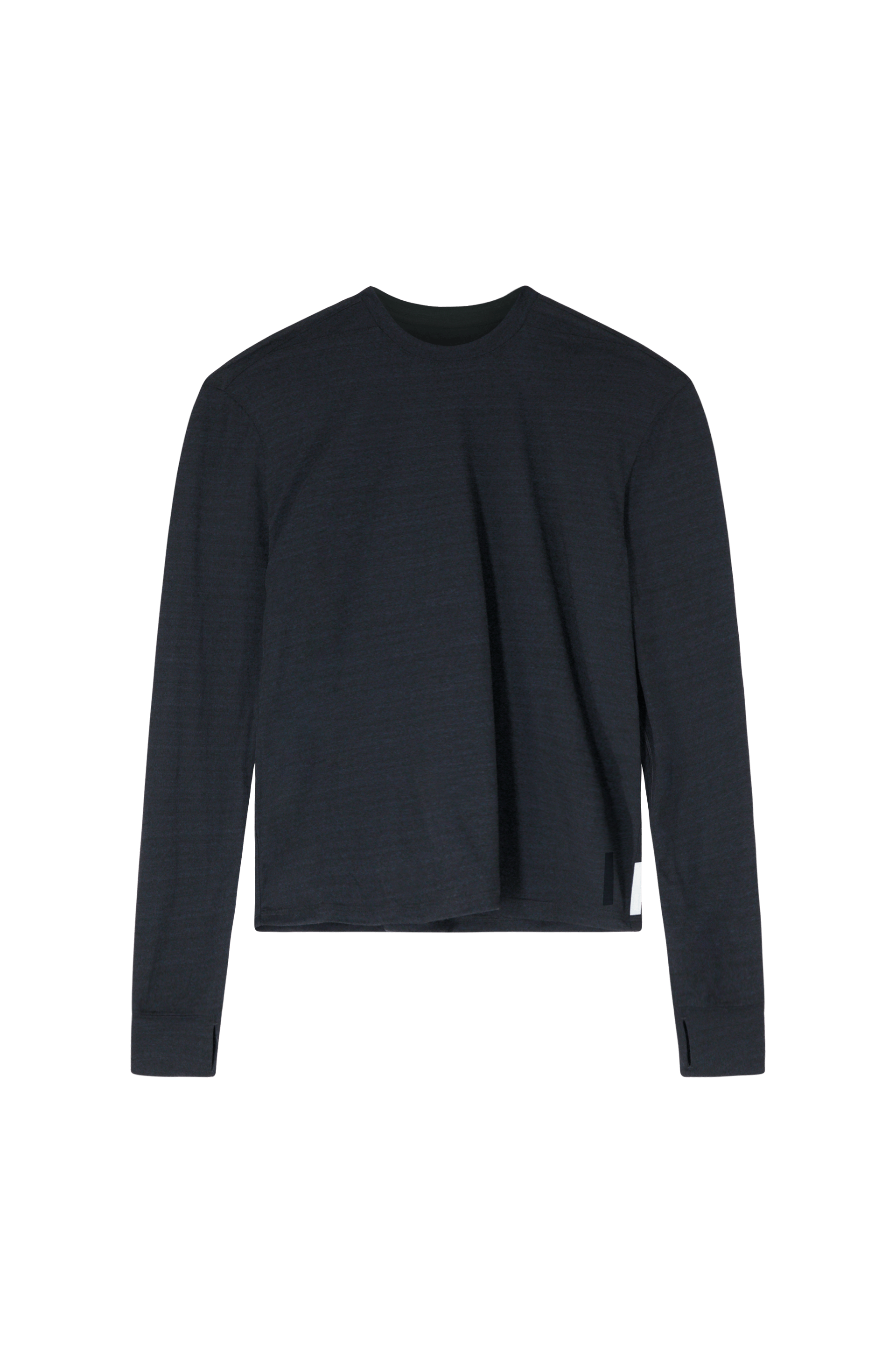 Literary Sport | Frank Mens Long Sleeve Running T-Shirt - Washed Black