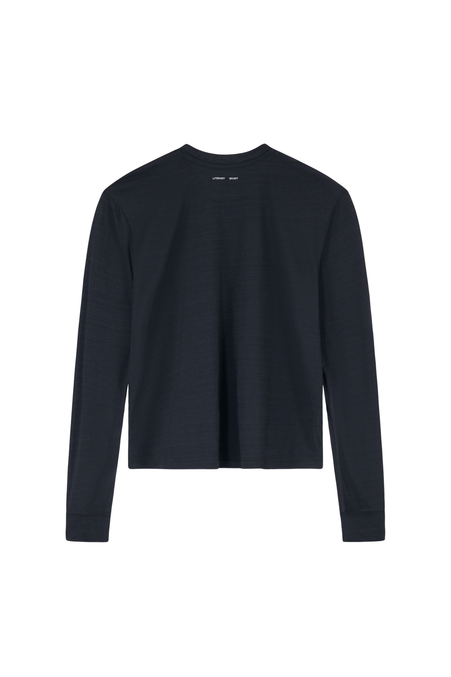 Literary Sport | Frank Mens Long Sleeve Running T-Shirt - Washed Black