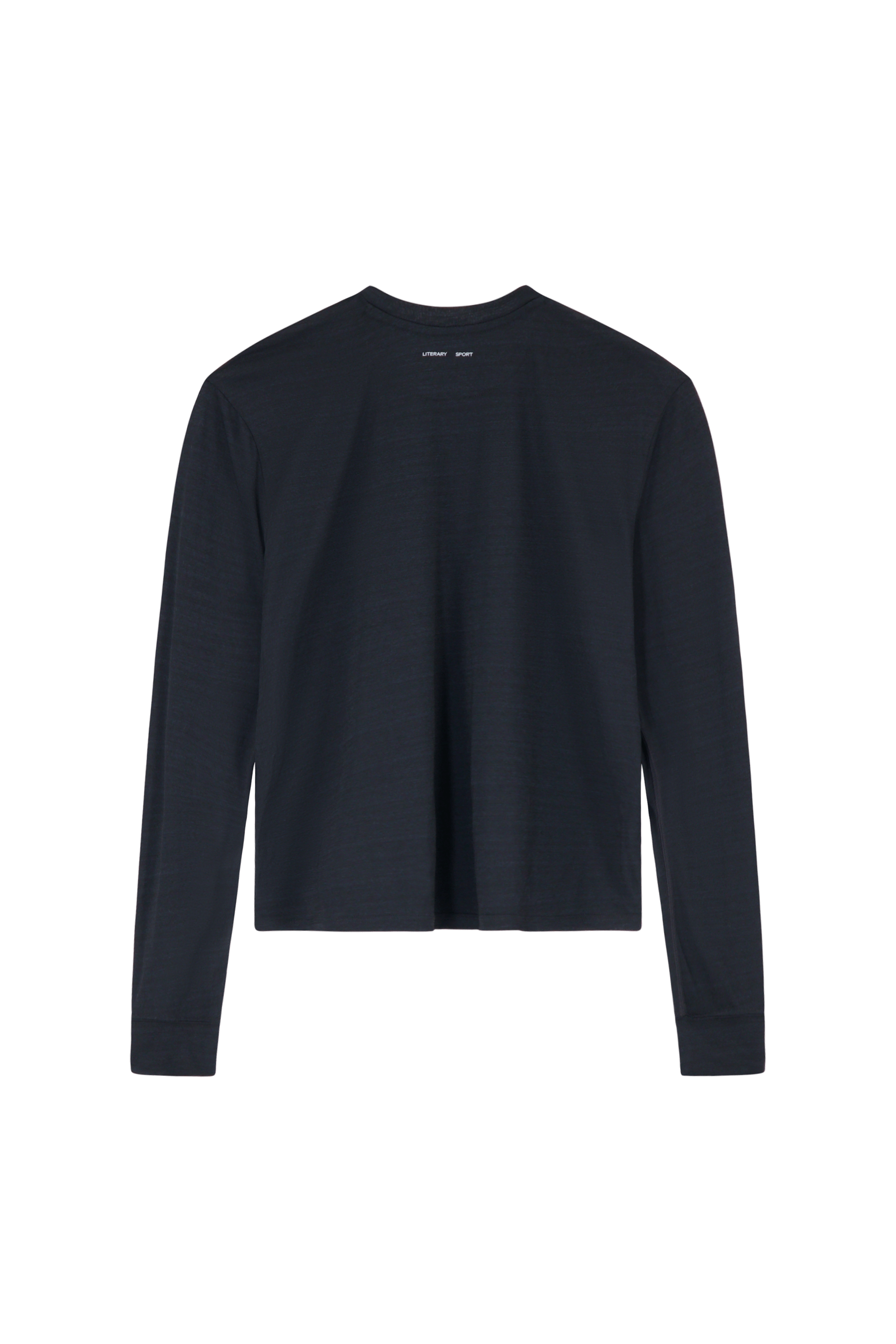 Literary Sport | Frank Mens Long Sleeve Running T-Shirt - Washed Black