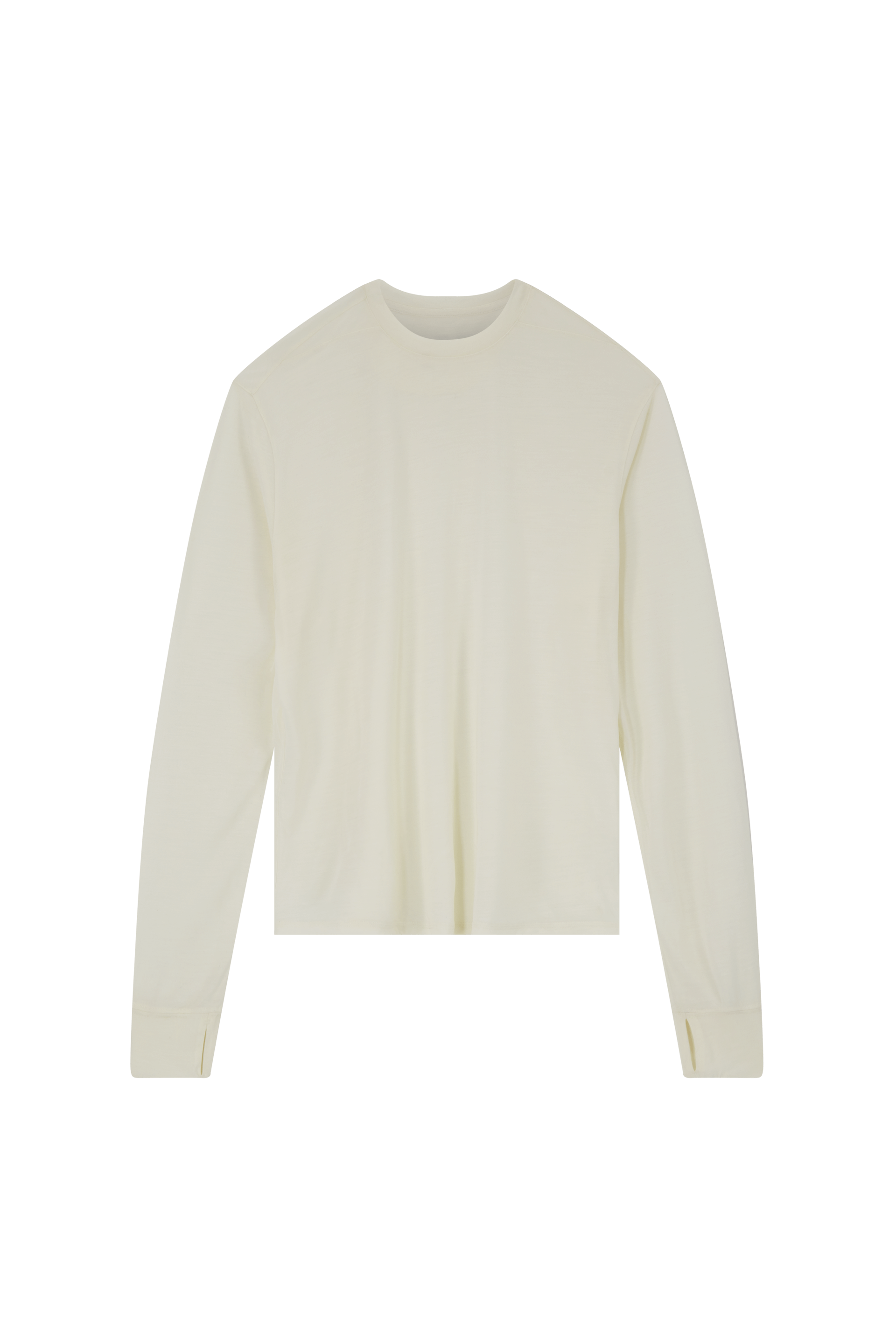 Literary Sport | Frank Mens Long Sleeve Running T-Shirt - Natural White