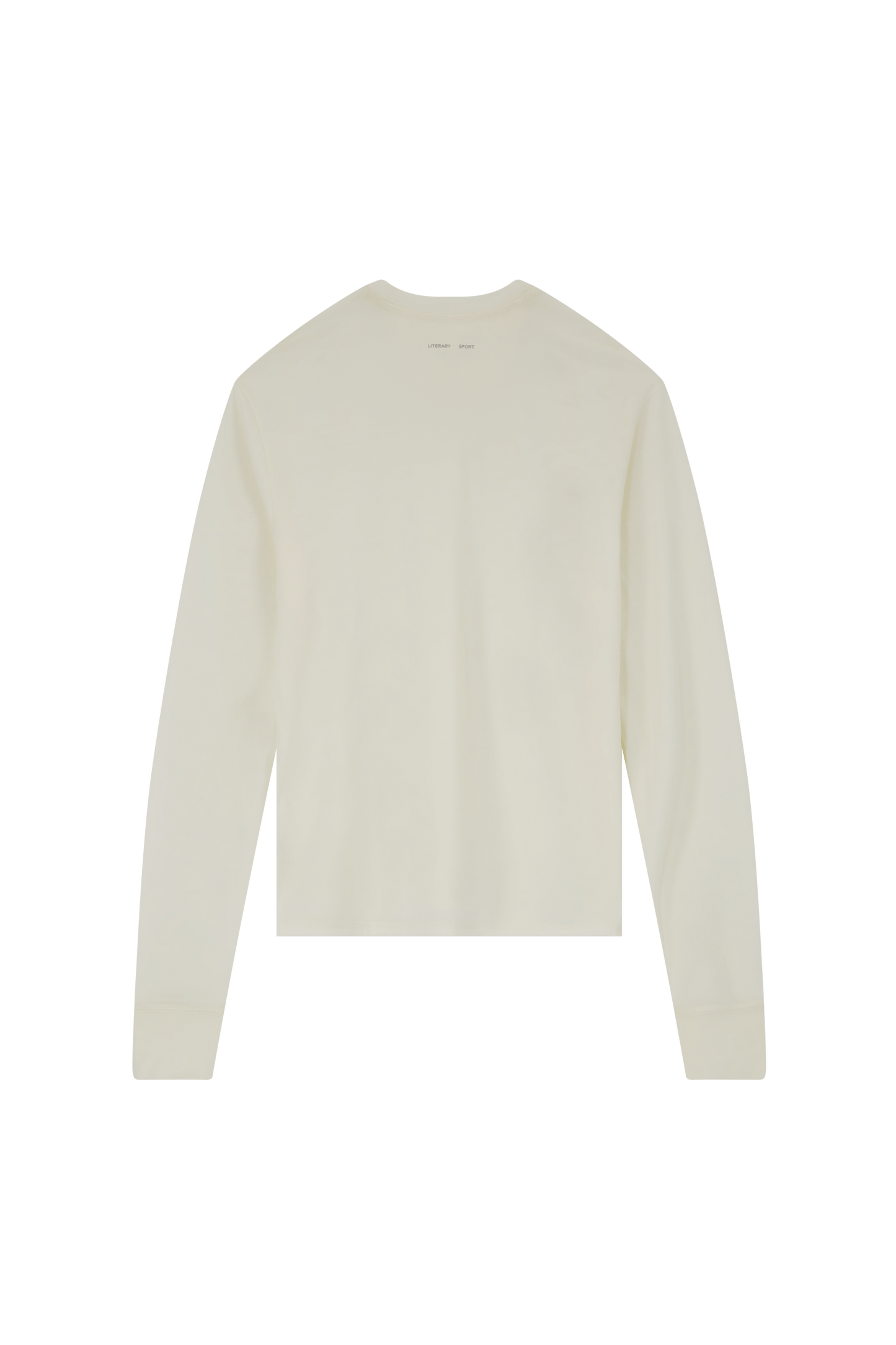 Literary Sport | Frank Mens Long Sleeve Running T-Shirt - Natural White