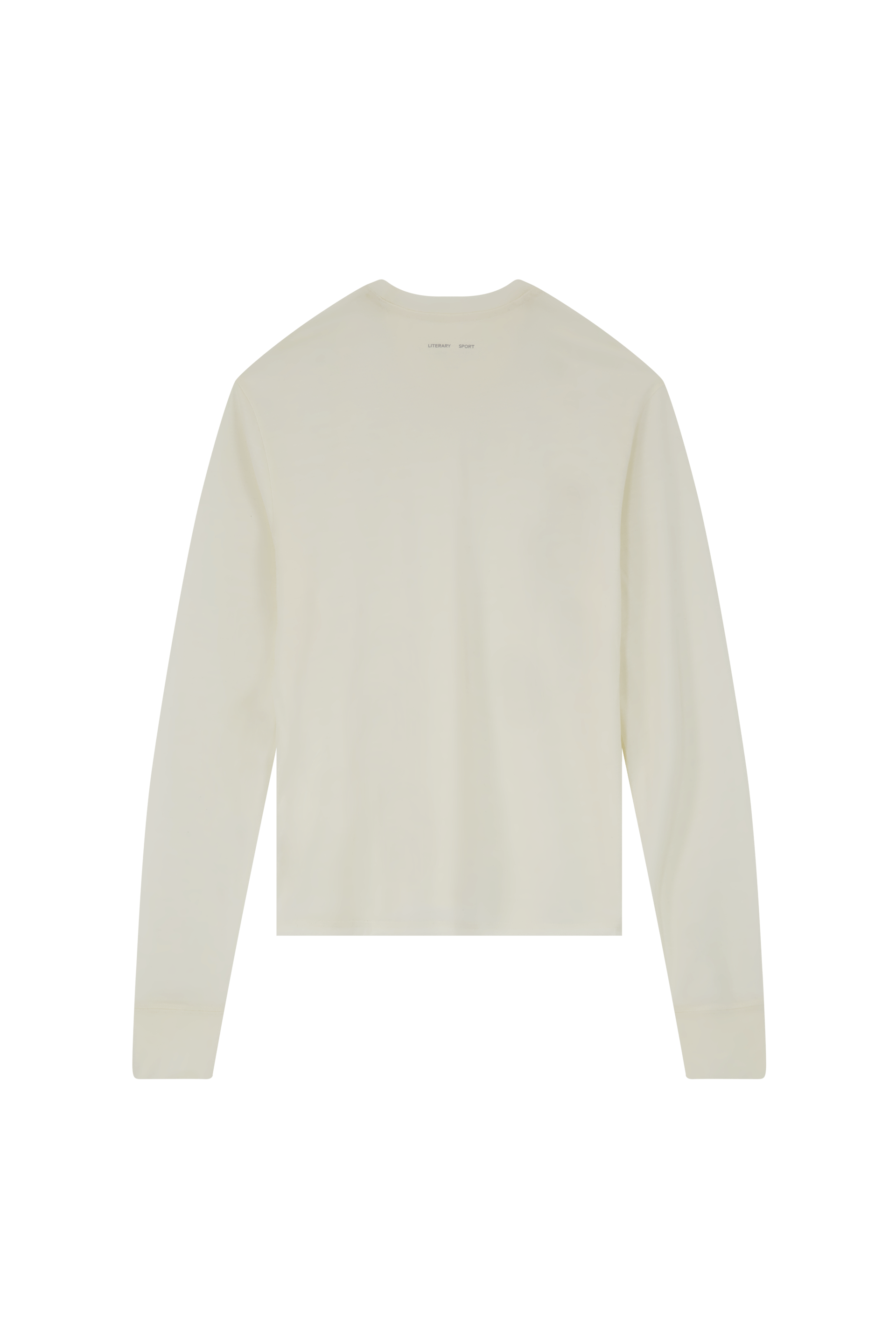 Literary Sport | Frank Mens Long Sleeve Running T-Shirt - Natural White