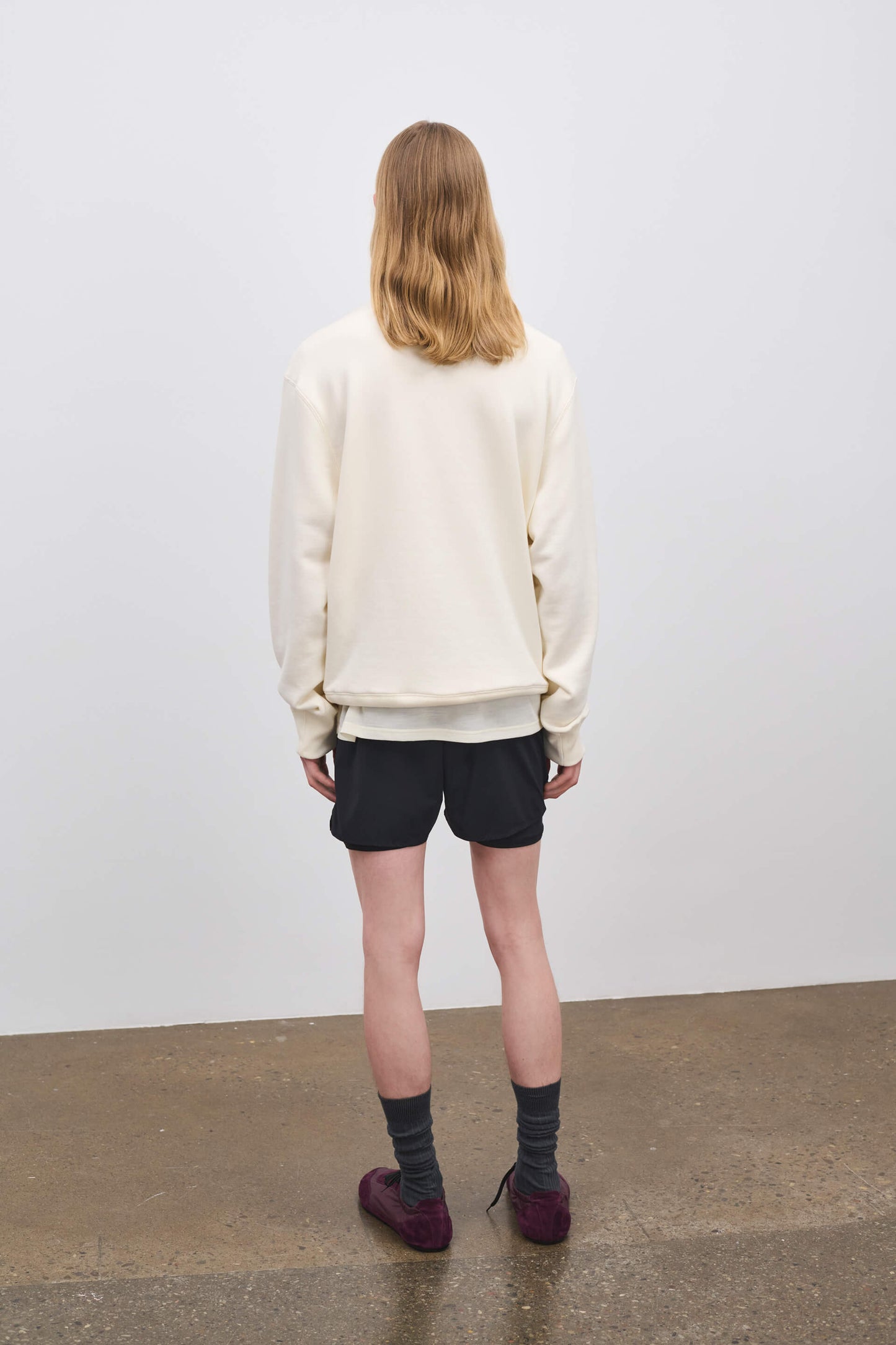 Literary Sport | Gabriel Mens Quarter Zip Sweatshirt - Natural White