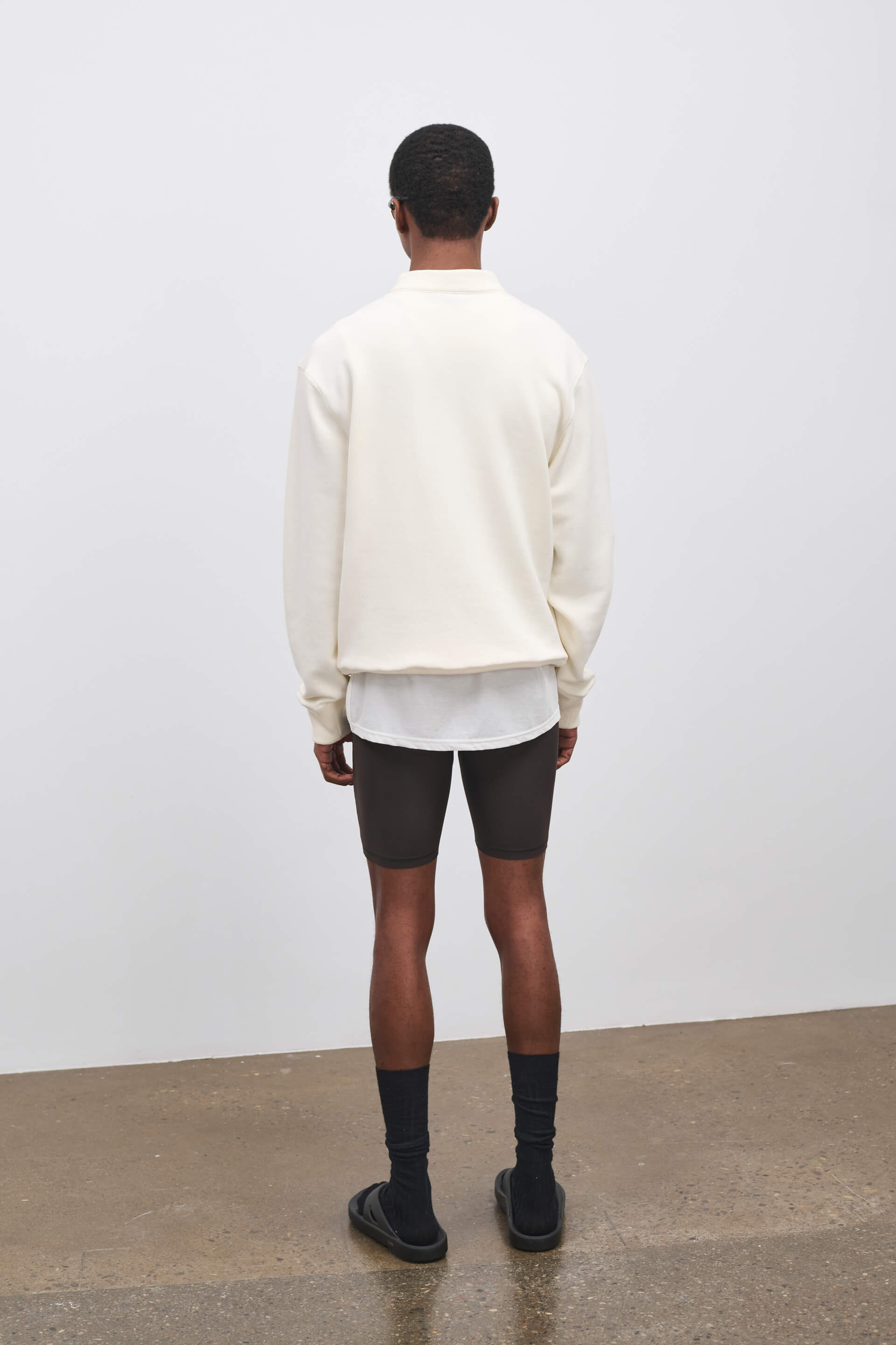 Literary Sport | Gabriel Mens Quarter Zip Sweatshirt - Natural White