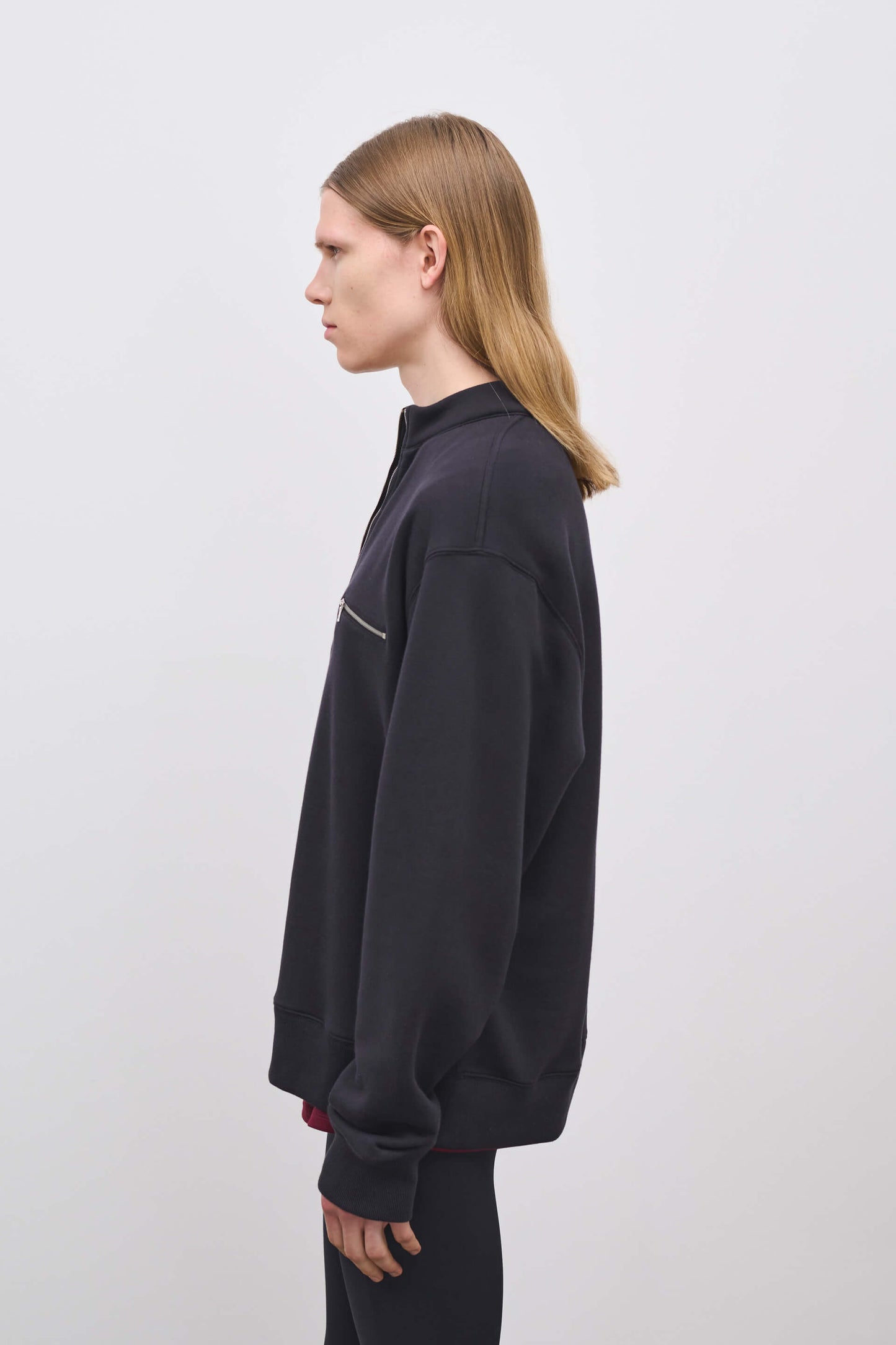 Literary Sport | Gabriel Mens Quarter Zip Sweatshirt - Black