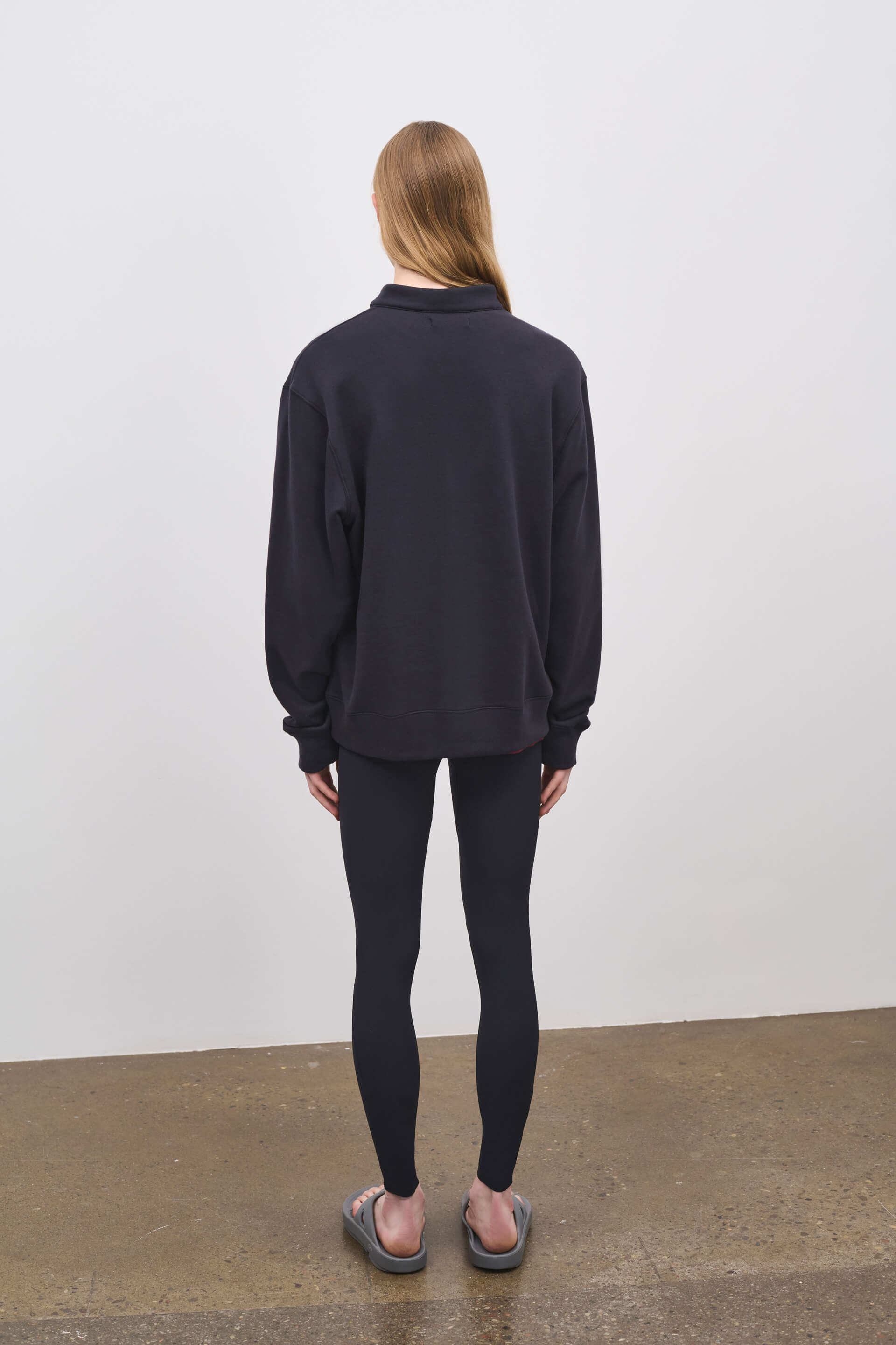 Literary Sport | Gabriel Mens Quarter Zip Sweatshirt - Black