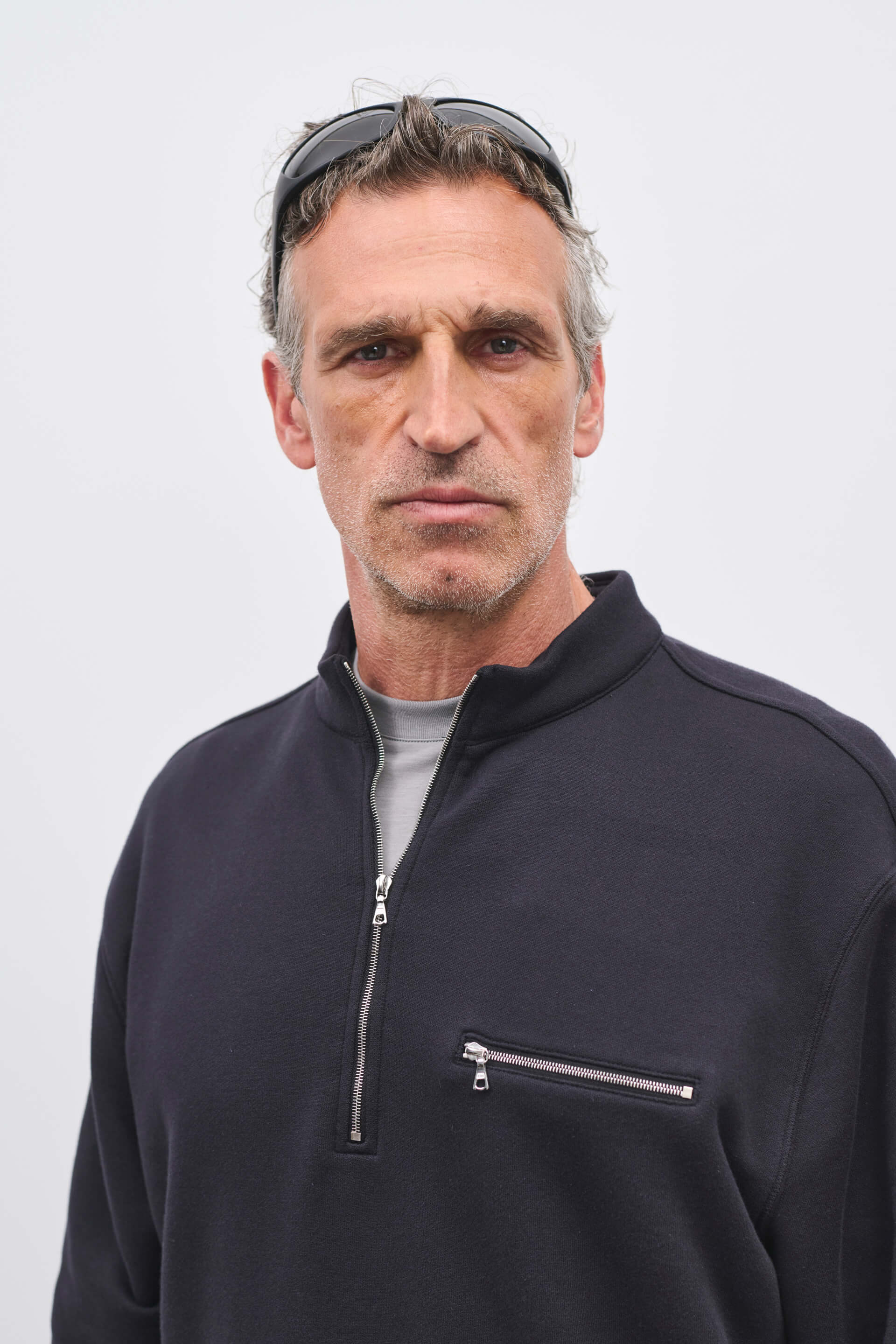 Literary Sport | Gabriel Mens Quarter Zip Sweatshirt - Black