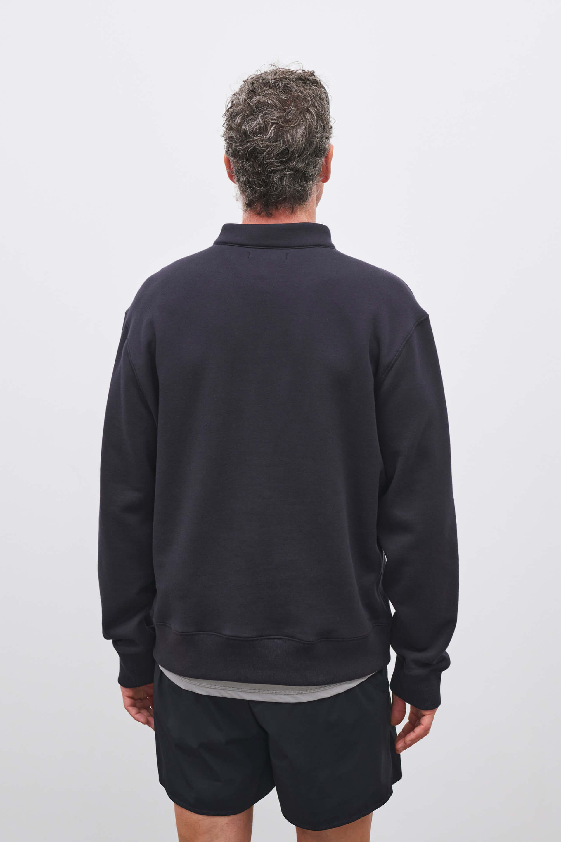 Literary Sport | Gabriel Mens Quarter Zip Sweatshirt - Black