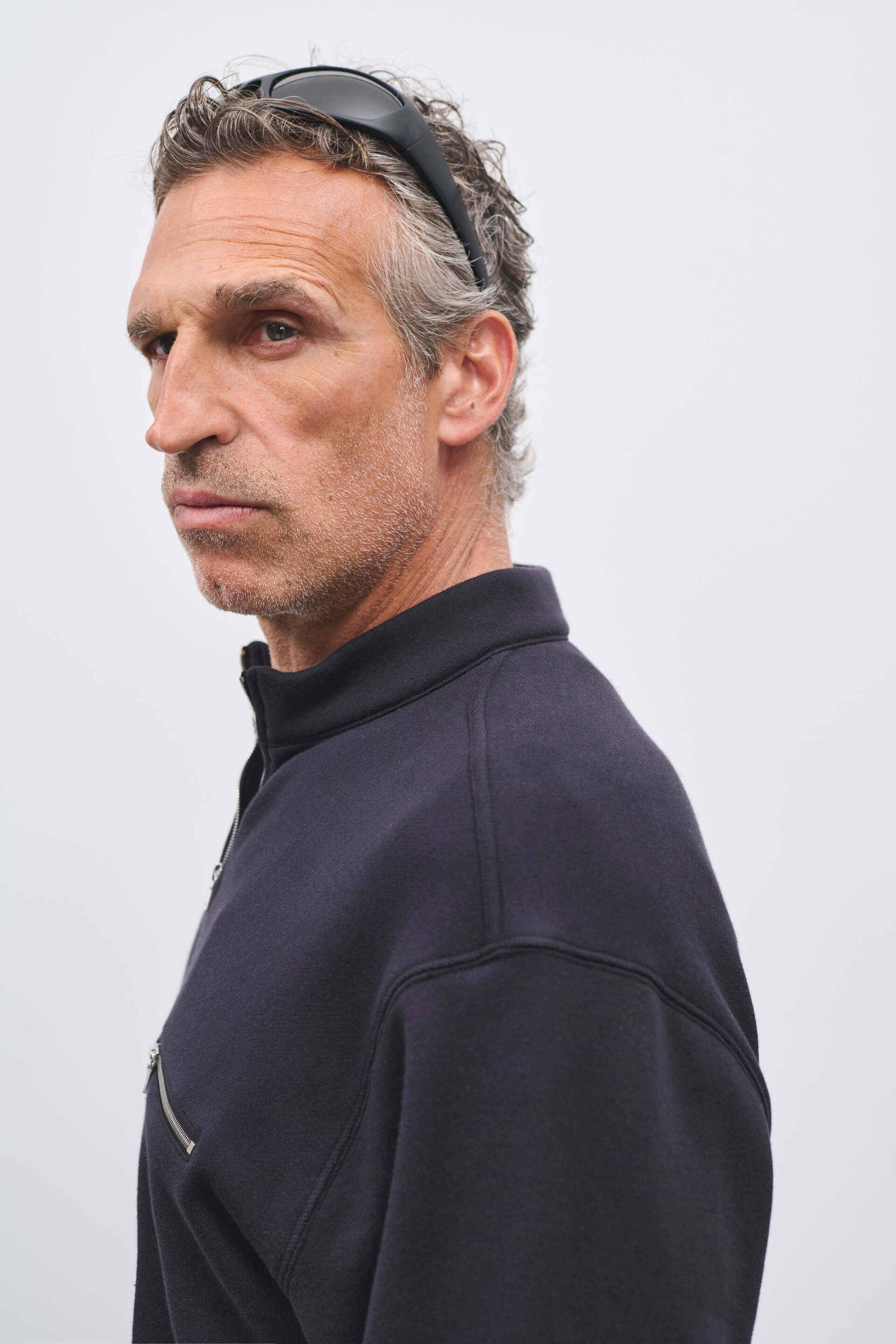 Literary Sport | Gabriel Mens Quarter Zip Sweatshirt - Black