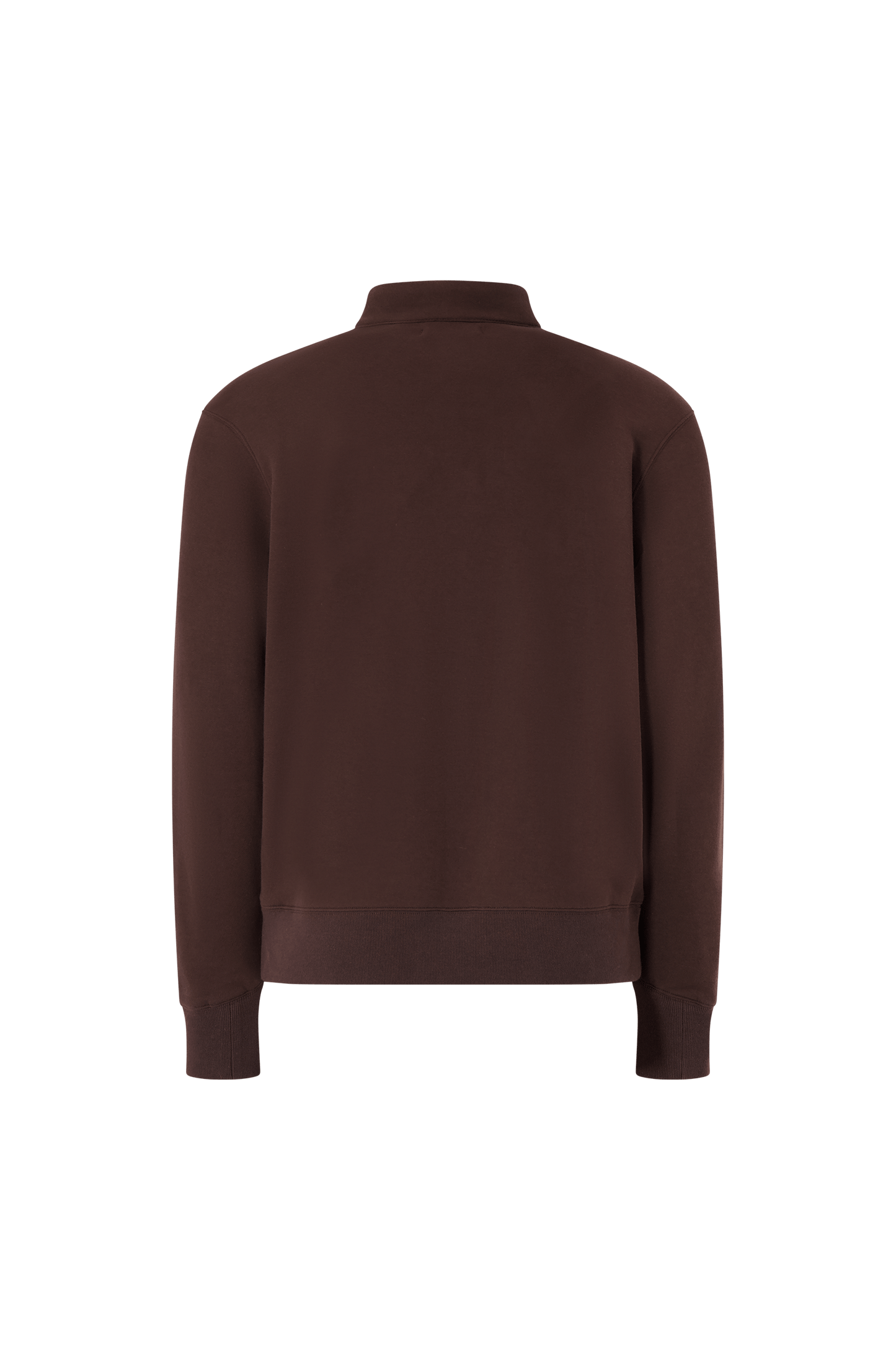 Literary Sport | Gabriel Mens Quarter Zip Sweatshirt - Ash Dark Brown