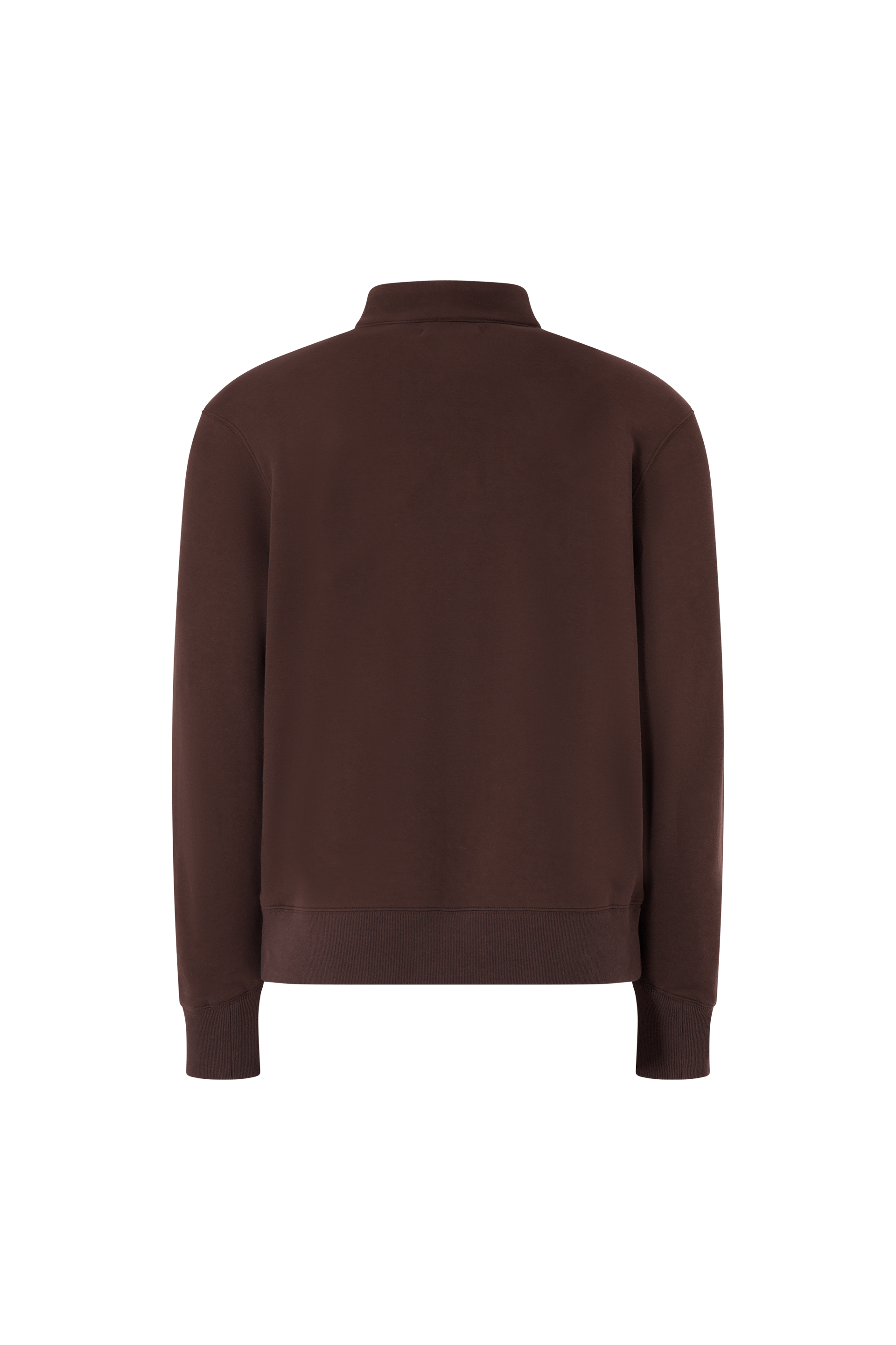 Literary Sport | Gabriel Mens Quarter Zip Sweatshirt - Ash Dark Brown