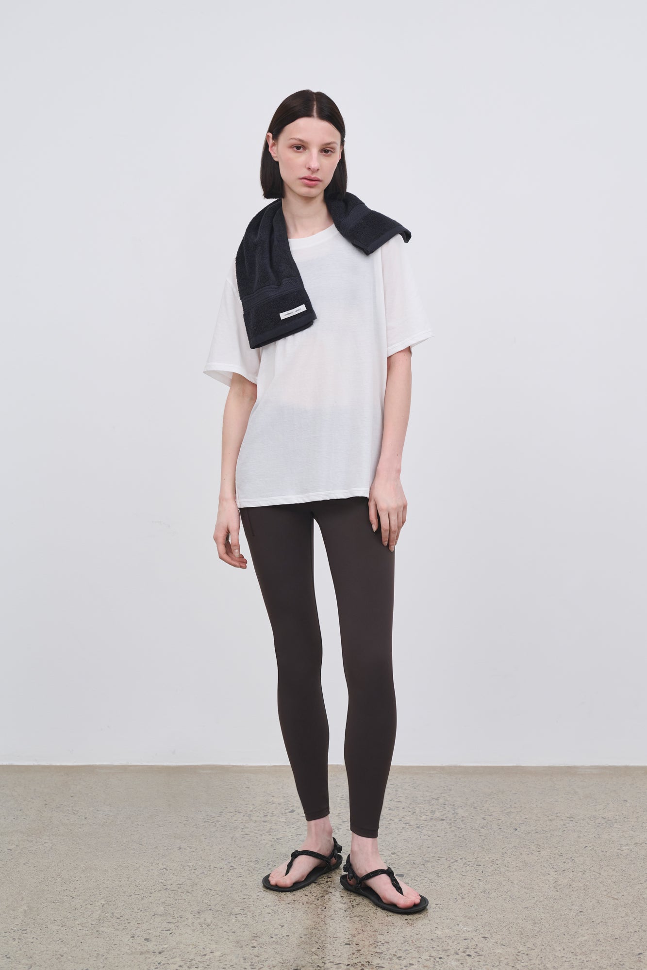 Literary Sport - Womens Lightweight Oversized Run T-Shirt in Cotton - Natural White
