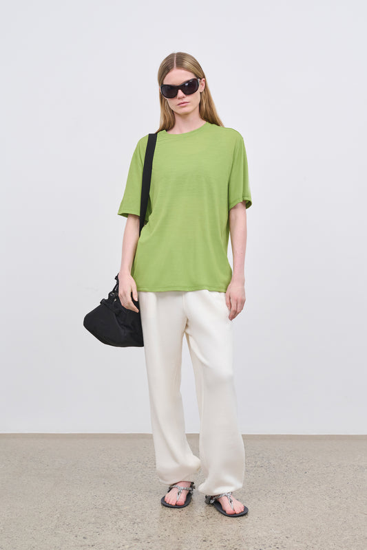 Literary Sport - Womens Harper Oversized Running T-Shirt - Verdant Green