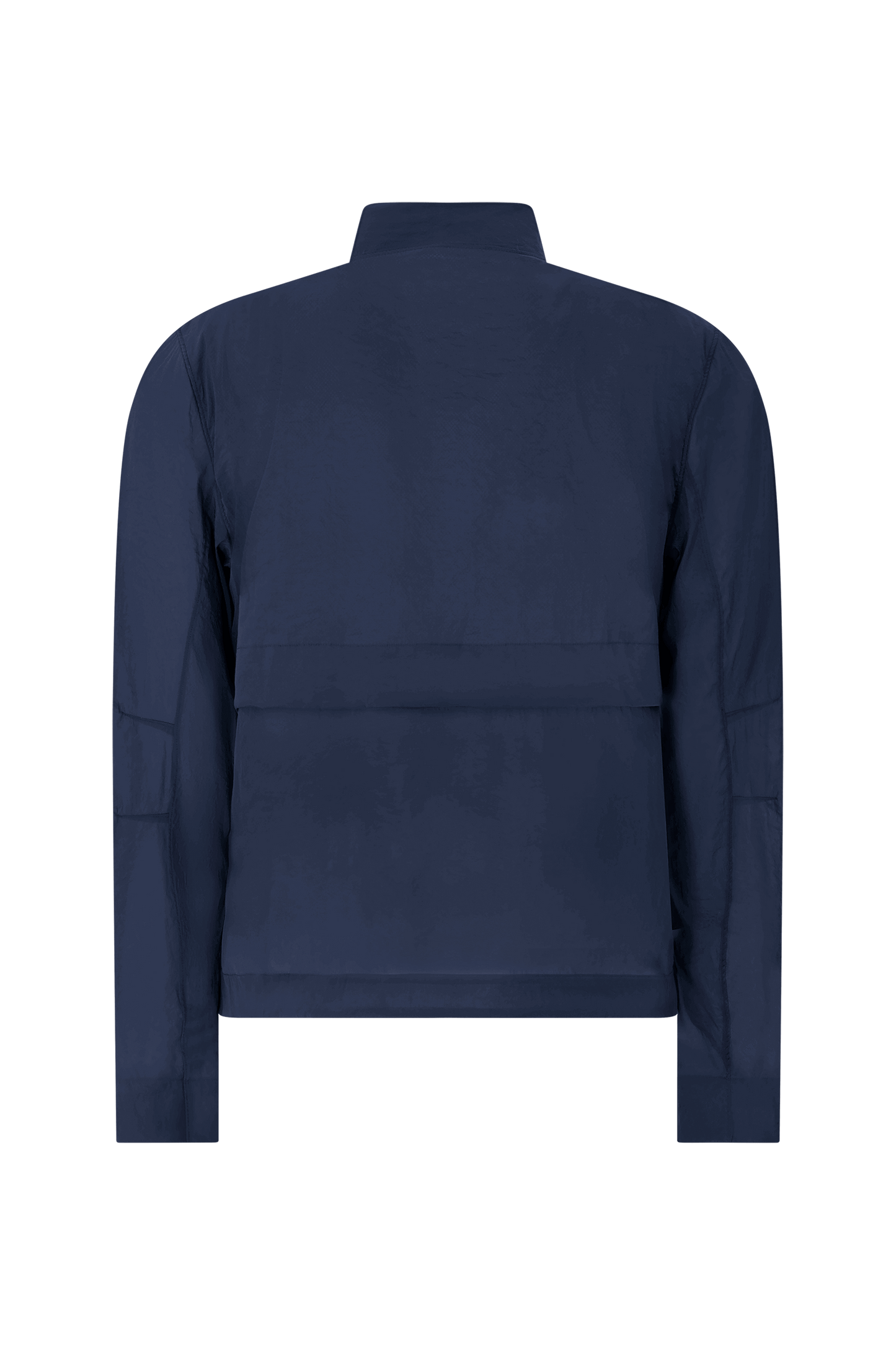 Literary Sport - Mens Henry Packable Running Jacket with Stand Collar - Navy Dark Blue