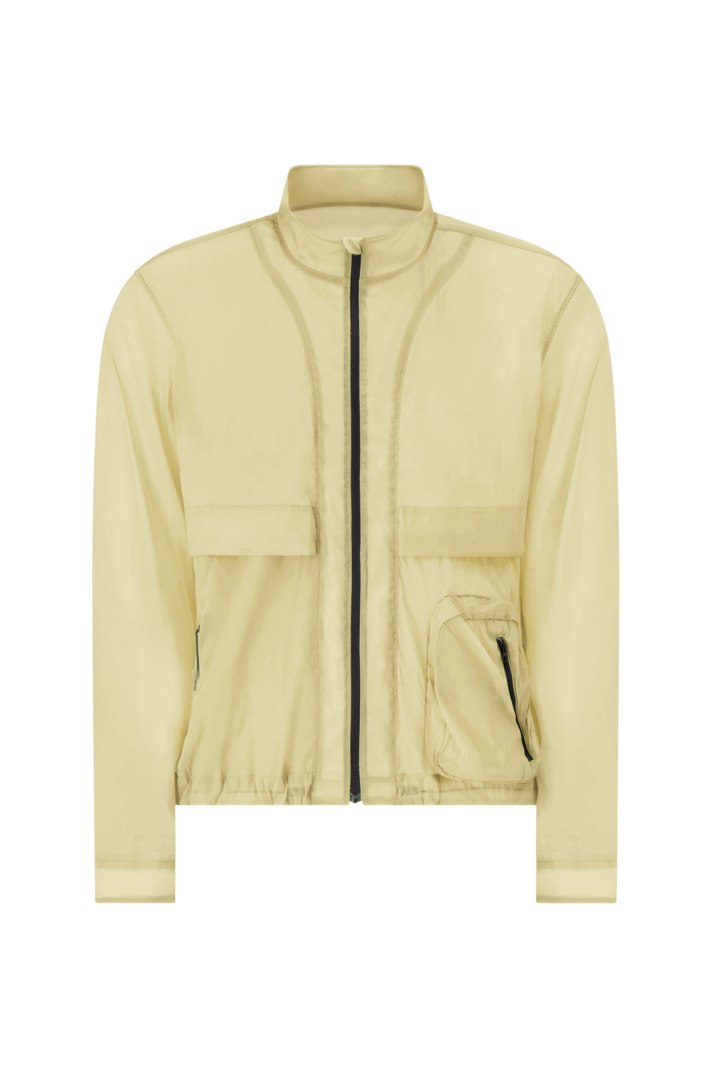 Literary Sport - Mens Henry Packable Running Jacket with Stand Collar - Tan