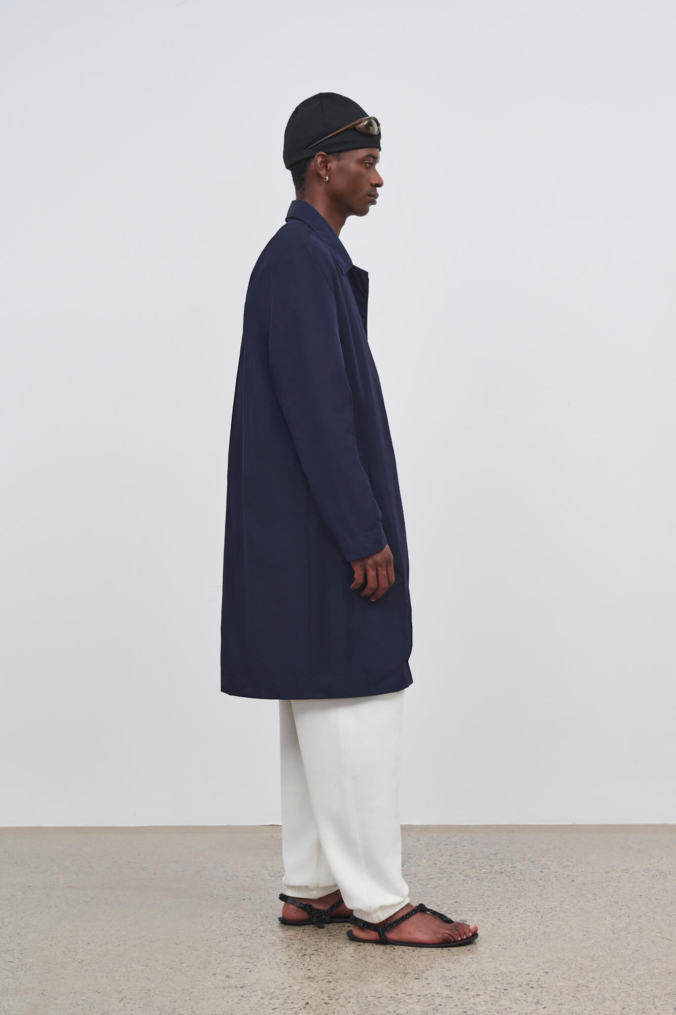 Literary Sport - Mens Hughes Car Coat in Navy