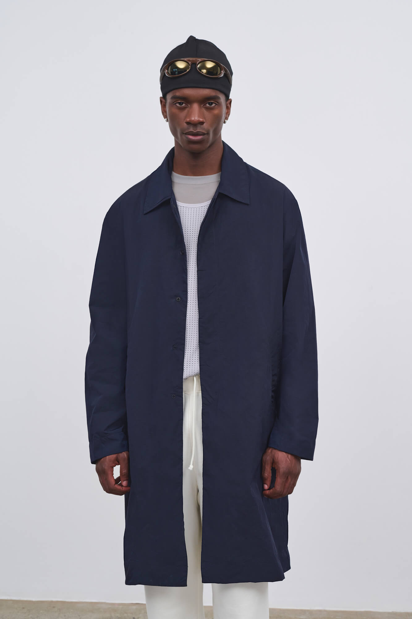 Literary Sport - Mens Hughes Car Coat in Navy