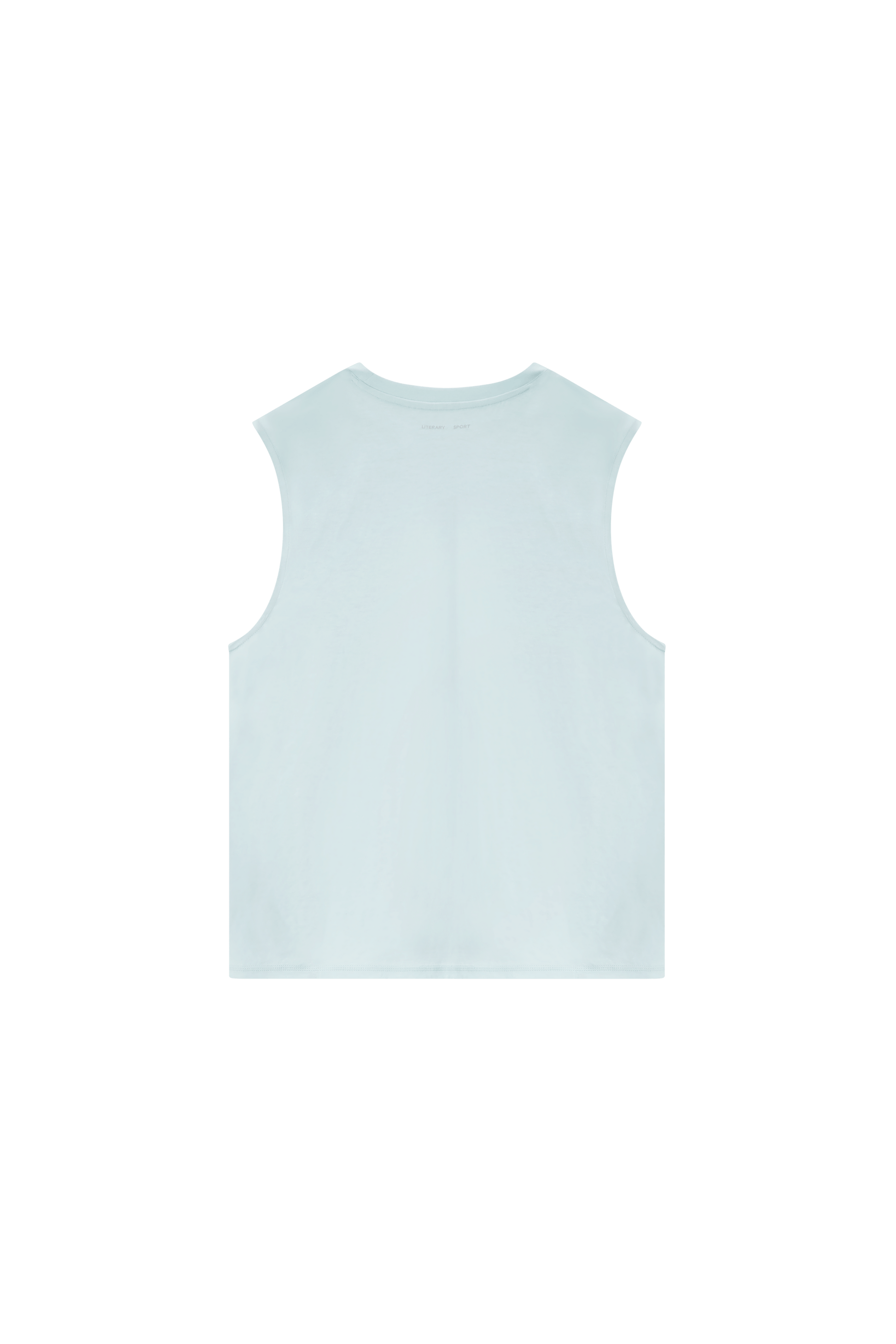 Literary Sport | Lorca Mens Sleeveless Running T-Shirt - Mist Light Blue