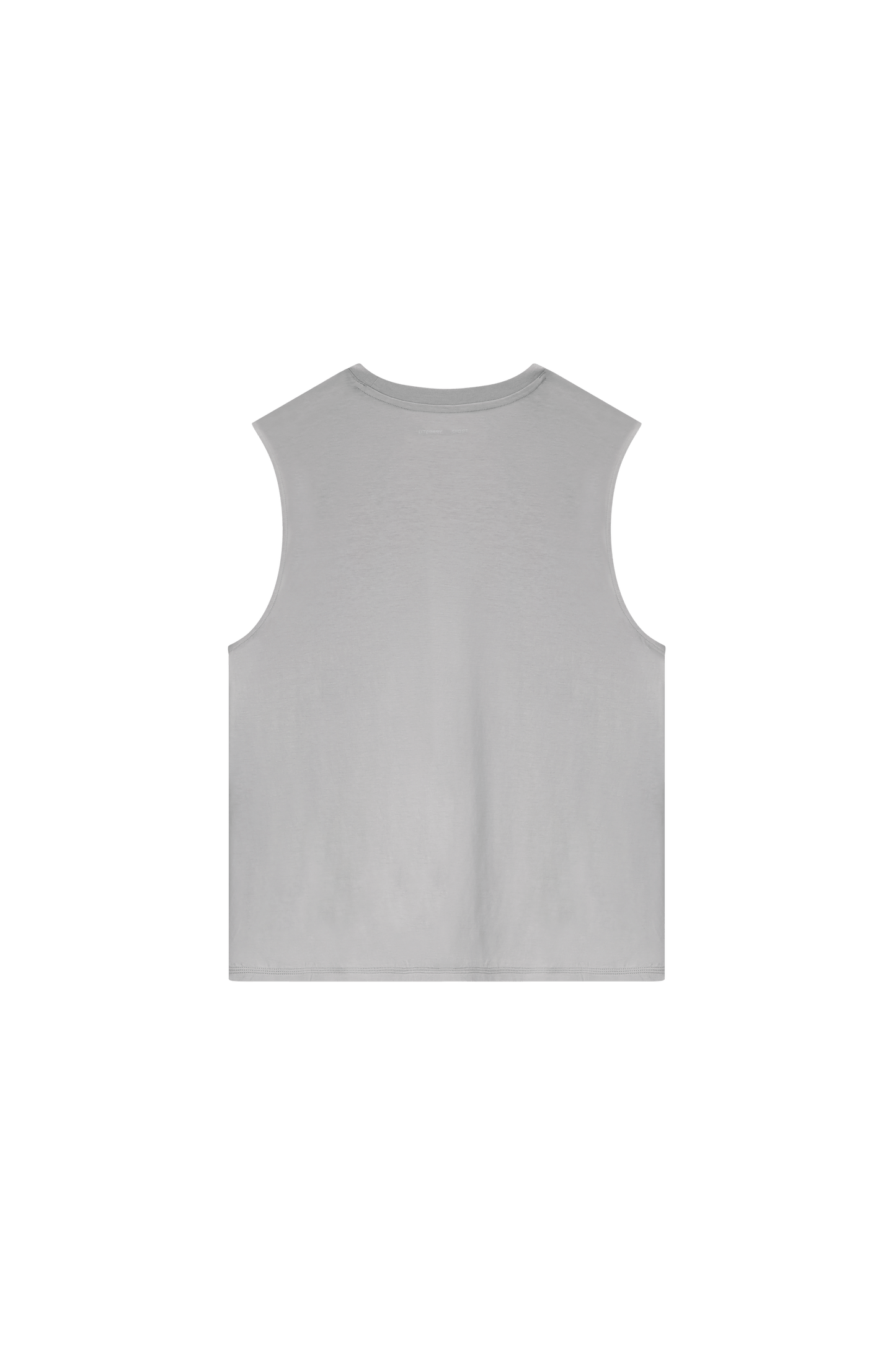 Literary Sport | Lorca Mens Sleeveless Running T-Shirt - Steel Grey