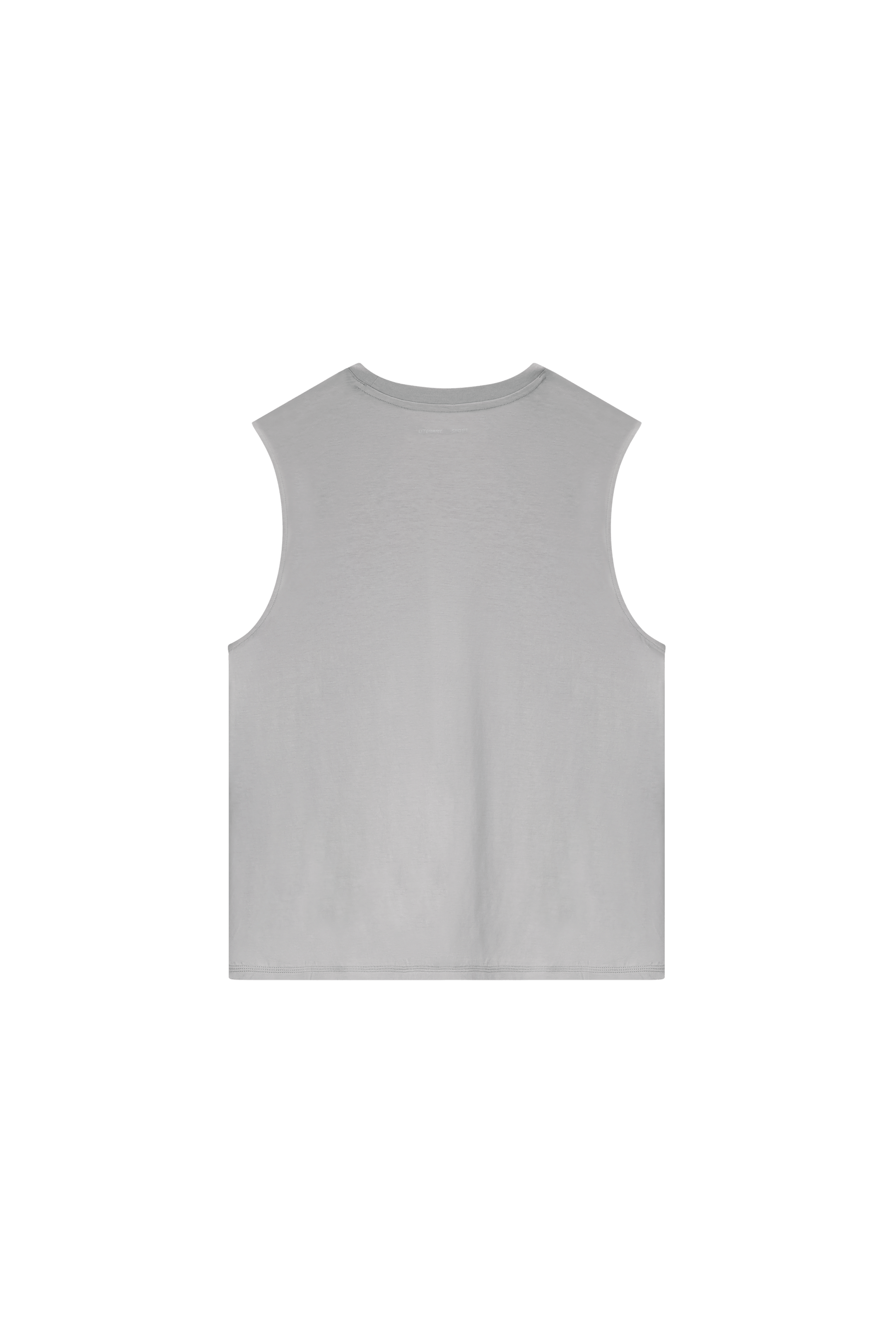 Literary Sport | Lorca Mens Sleeveless Running T-Shirt - Steel Grey