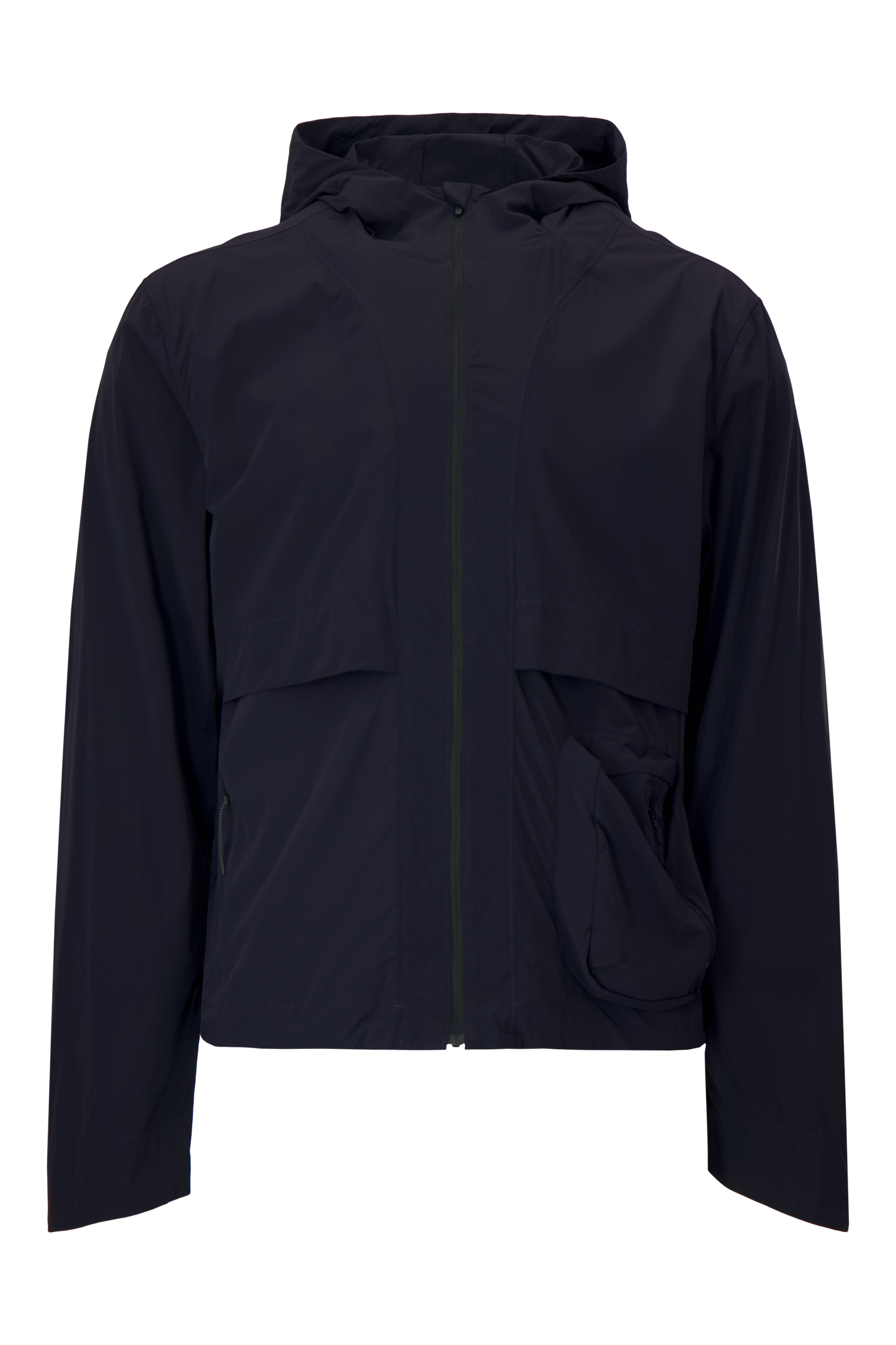 Literary Sport - Ashbery Mens Packable Running Jacket - Night Dark Navy - Front