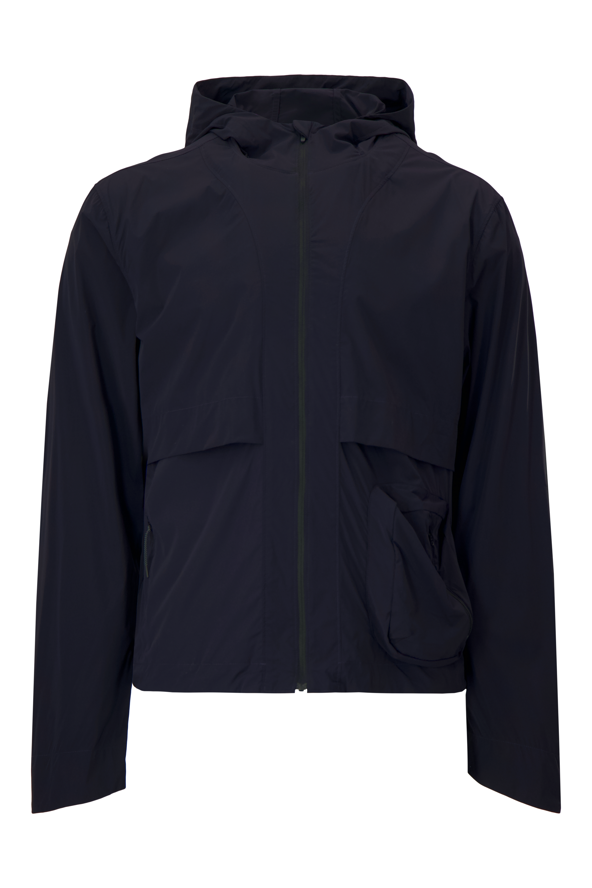 Literary Sport - Ashbery Mens Packable Running Jacket - Night Dark Navy - Front