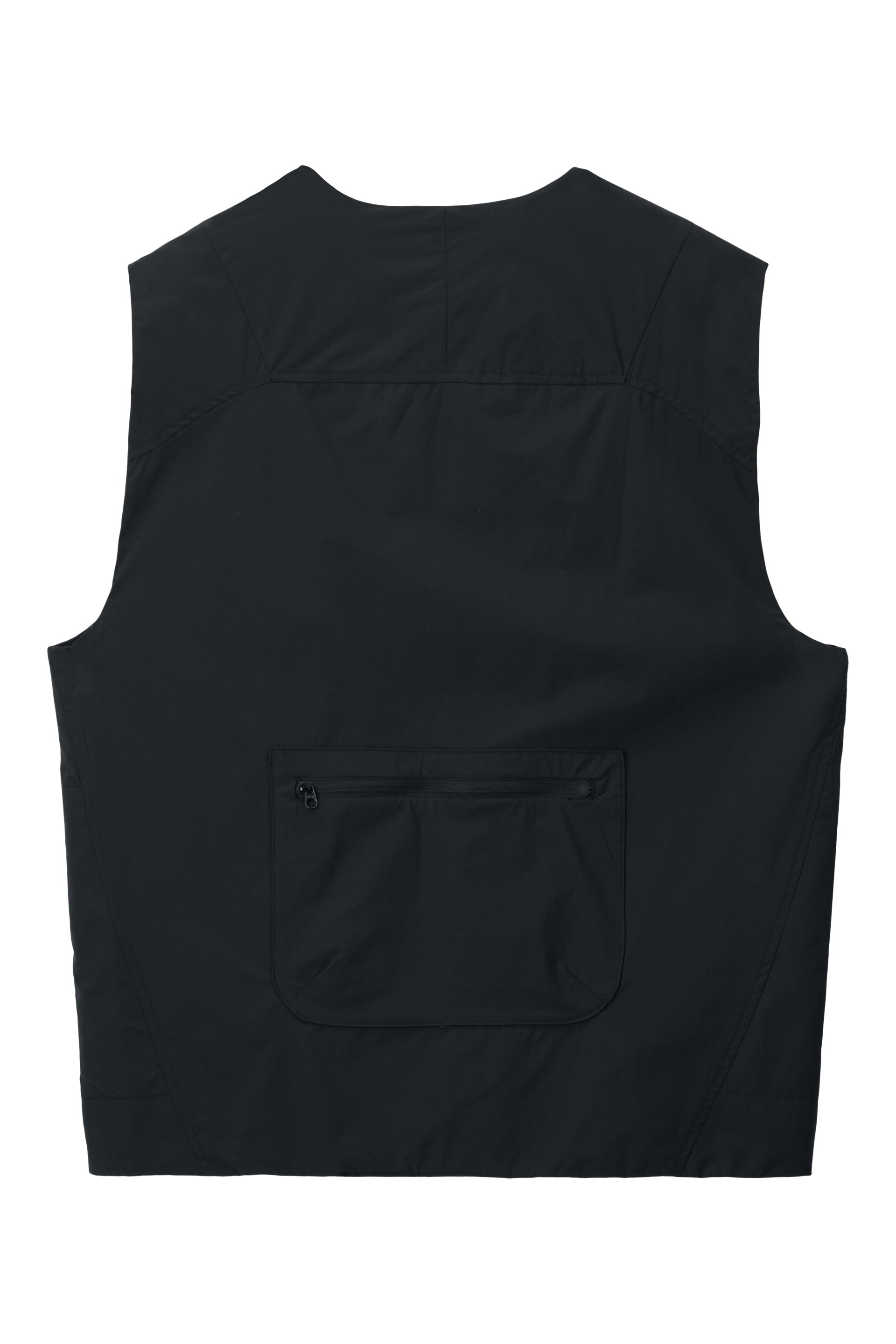 Literary Sport | Cesaire Mens Lightweight Insulated Running Vest - Black - Back